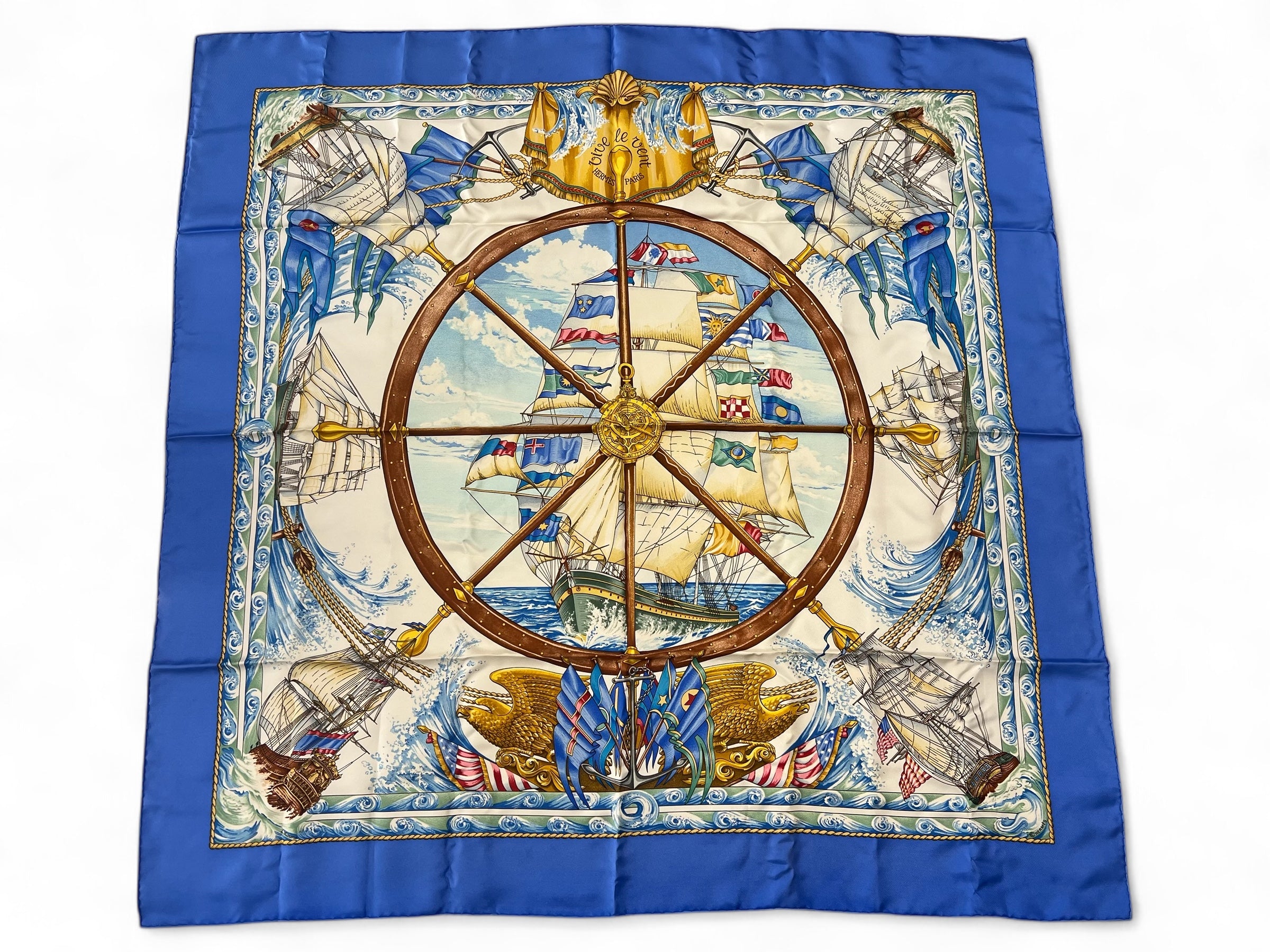 Hermès - Foulard 90 « Vive Le Vent »