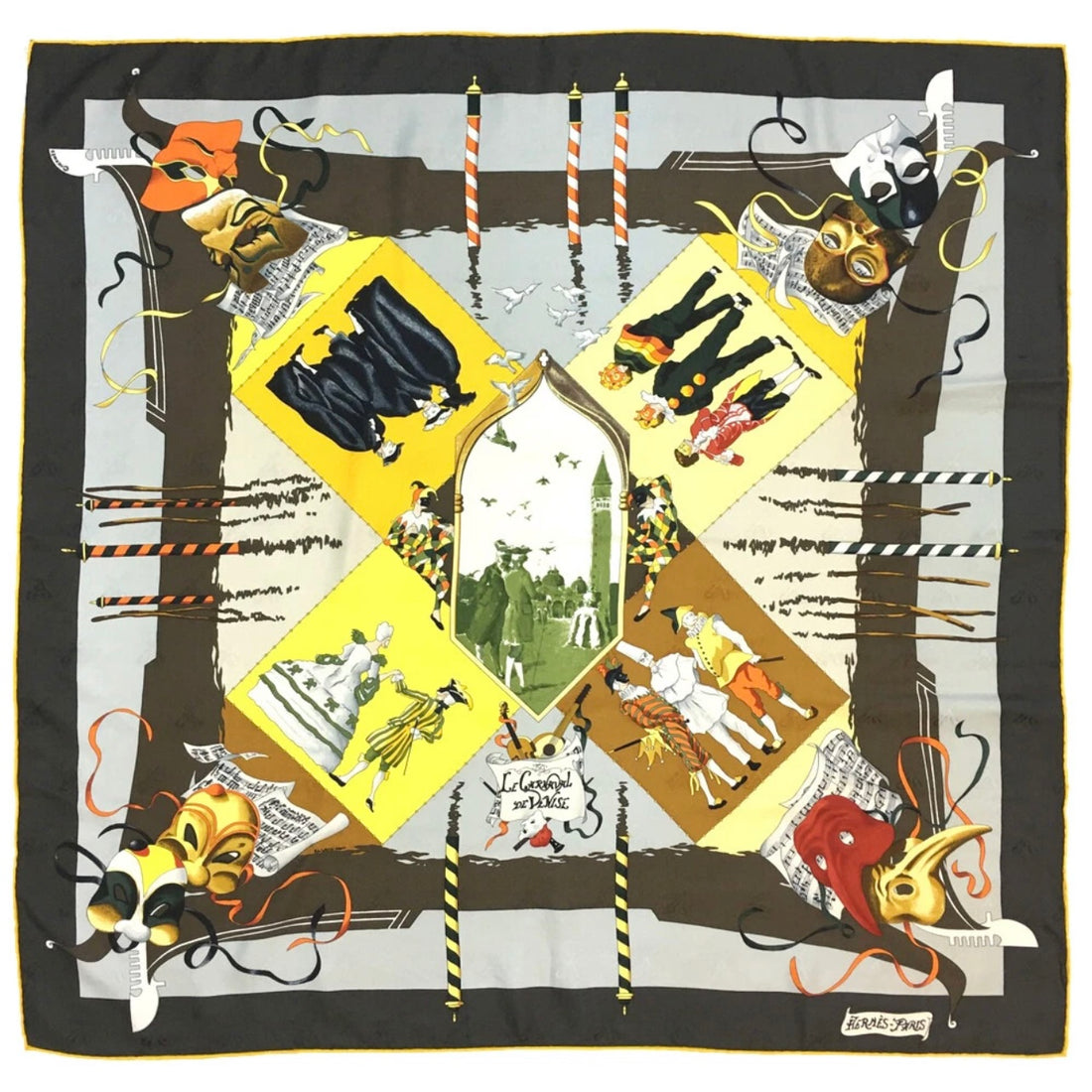 Hermès - Carré 90 « Le Carnaval de Venise »