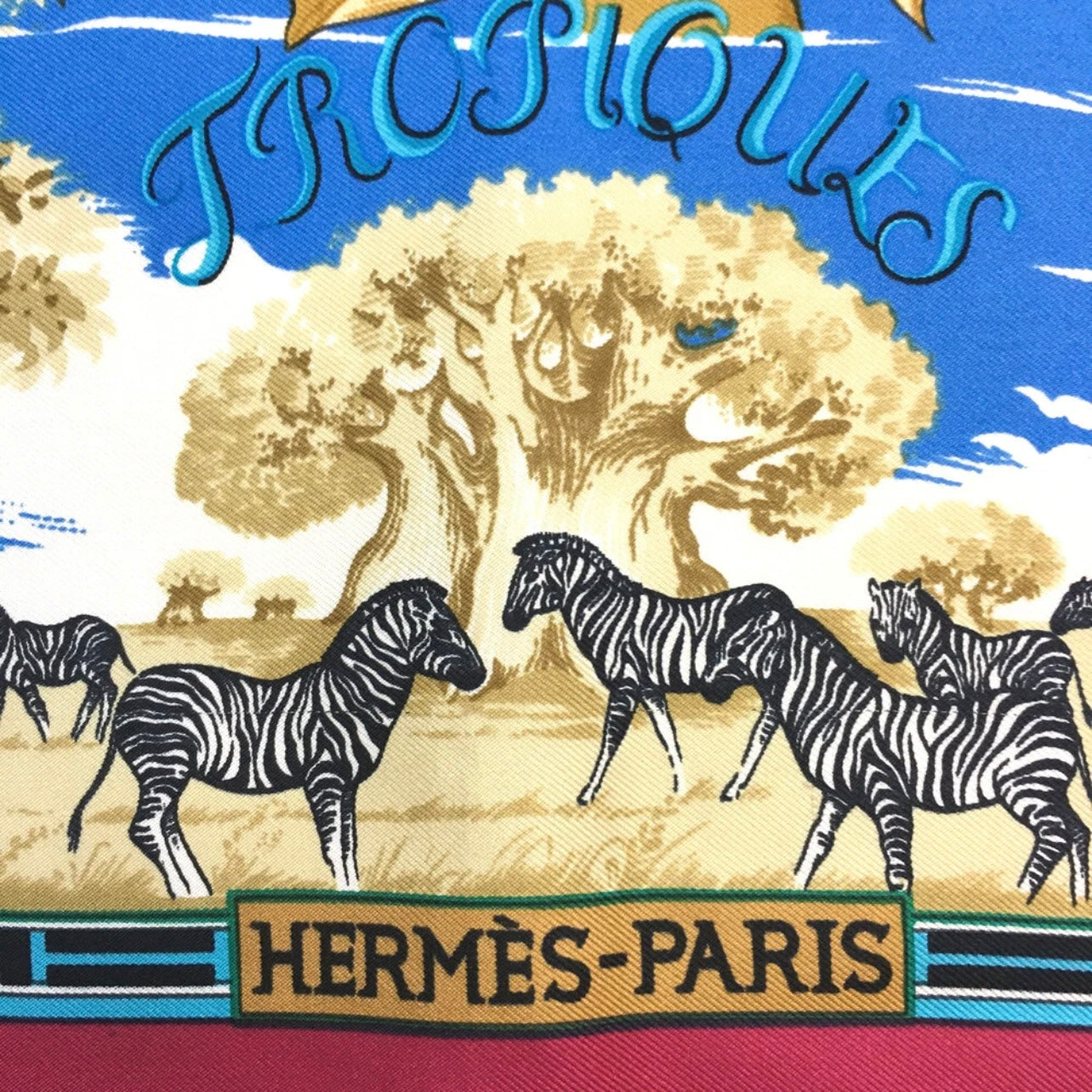 Hermès - Carré 90 « Tropiques »