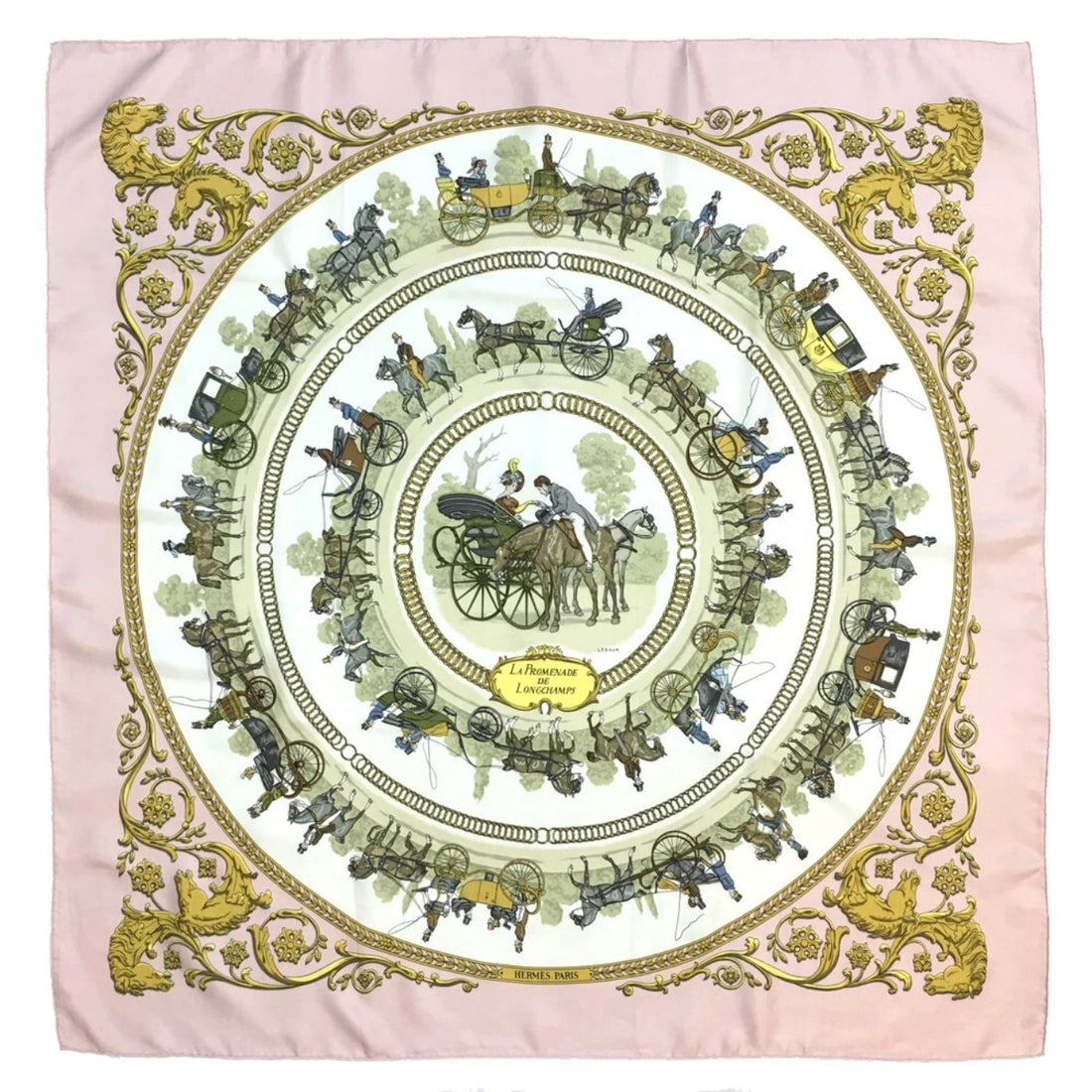 Hermès - Carré 90 « La promenade de Longchamps »
