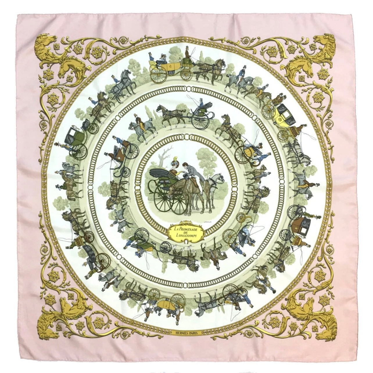 Hermès - Carré 90 “The Longchamps Promenade”