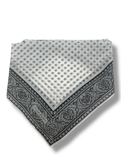 Saint Laurent - Bandana 40 Noir et Blanc