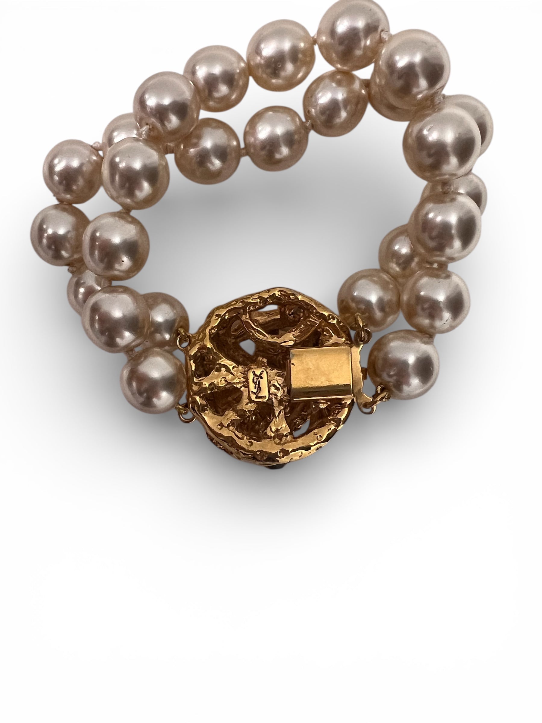 イヴ・サンローラン - ドームパールブレスレット