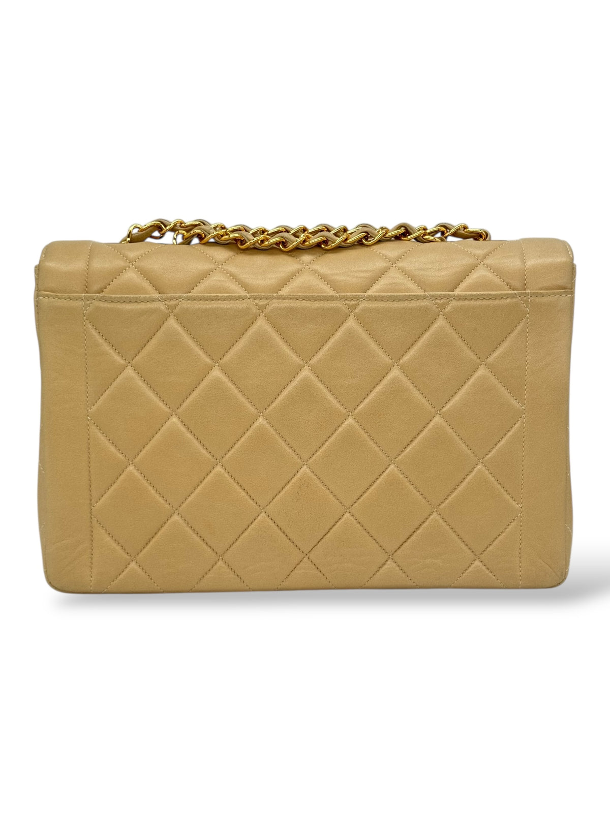 Chanel - Beigefarbene Klappentasche