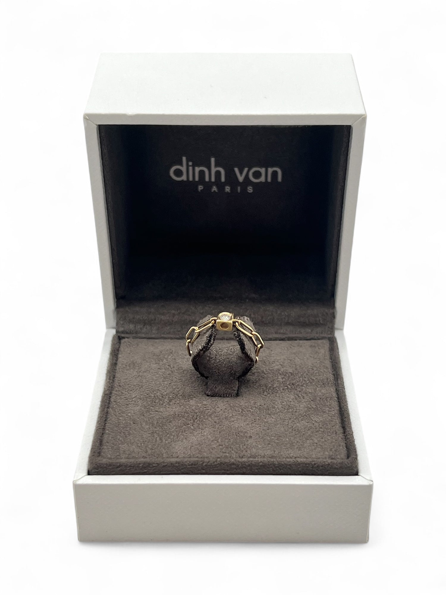Dinh van - Bague chaîne « Le Cube Diamant » T51