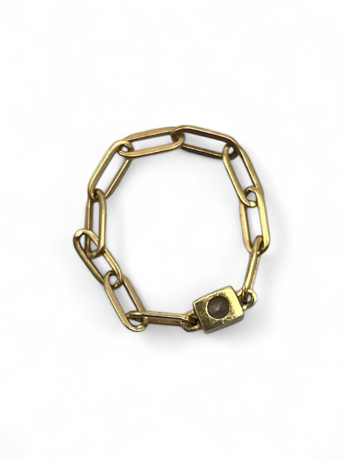 Dinh van - “Le Cube Diamant” chain ring size 51
