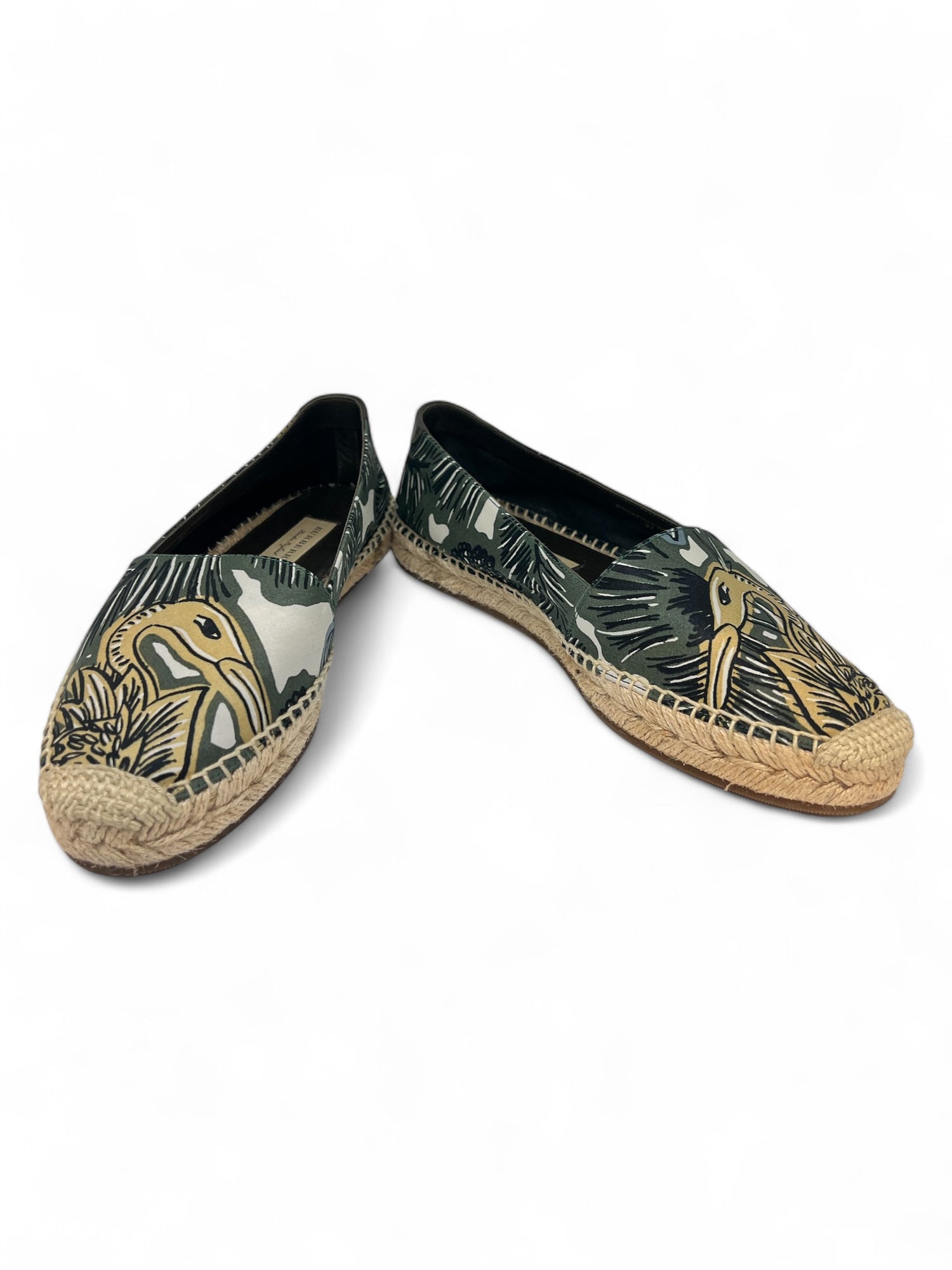 Burberry - Espadrilles à motifs verts