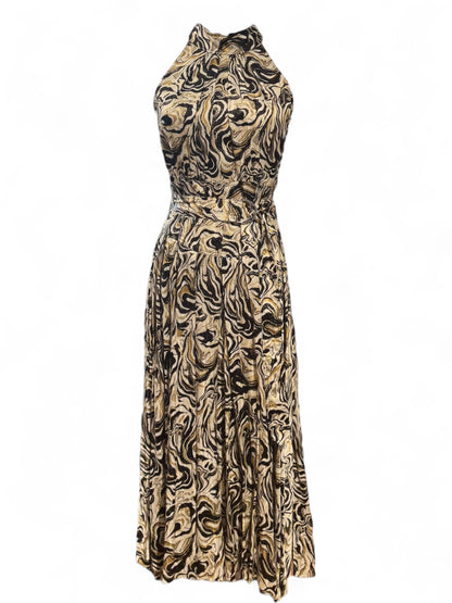 DVF Diane VanFurstenberg - Abito con motivo marmo