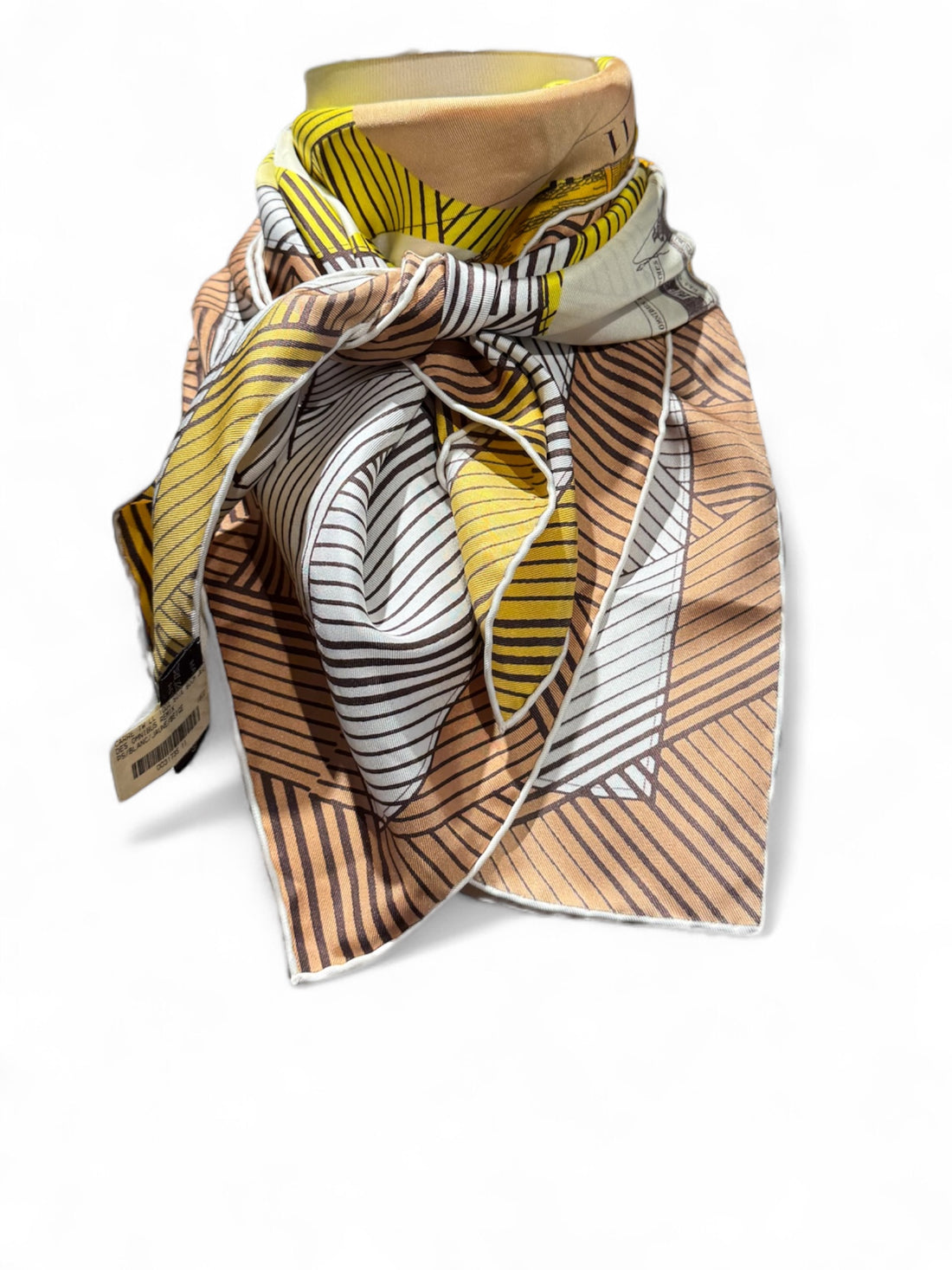 Hermès - Carré 90 « Jeu des Omnibus et dames blanches »