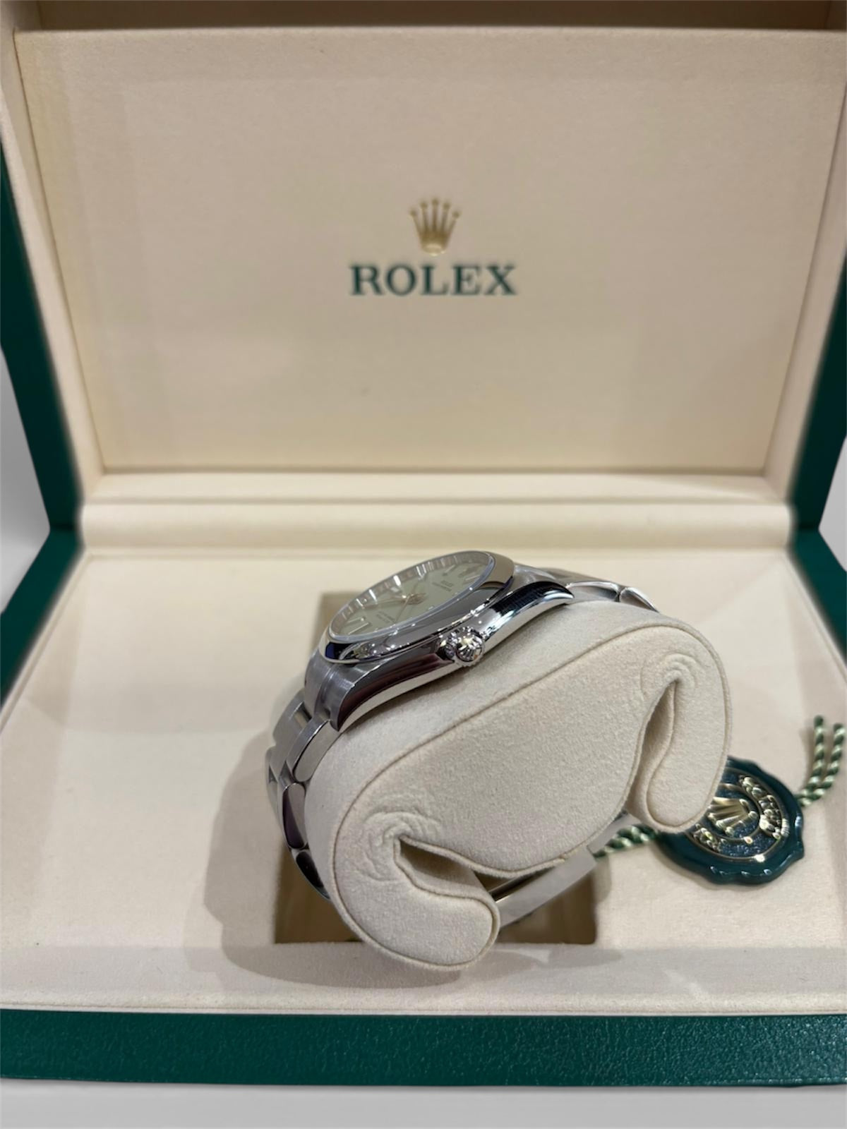 Rolex - Uhr Oyster Perpetual Pistazie 34mm