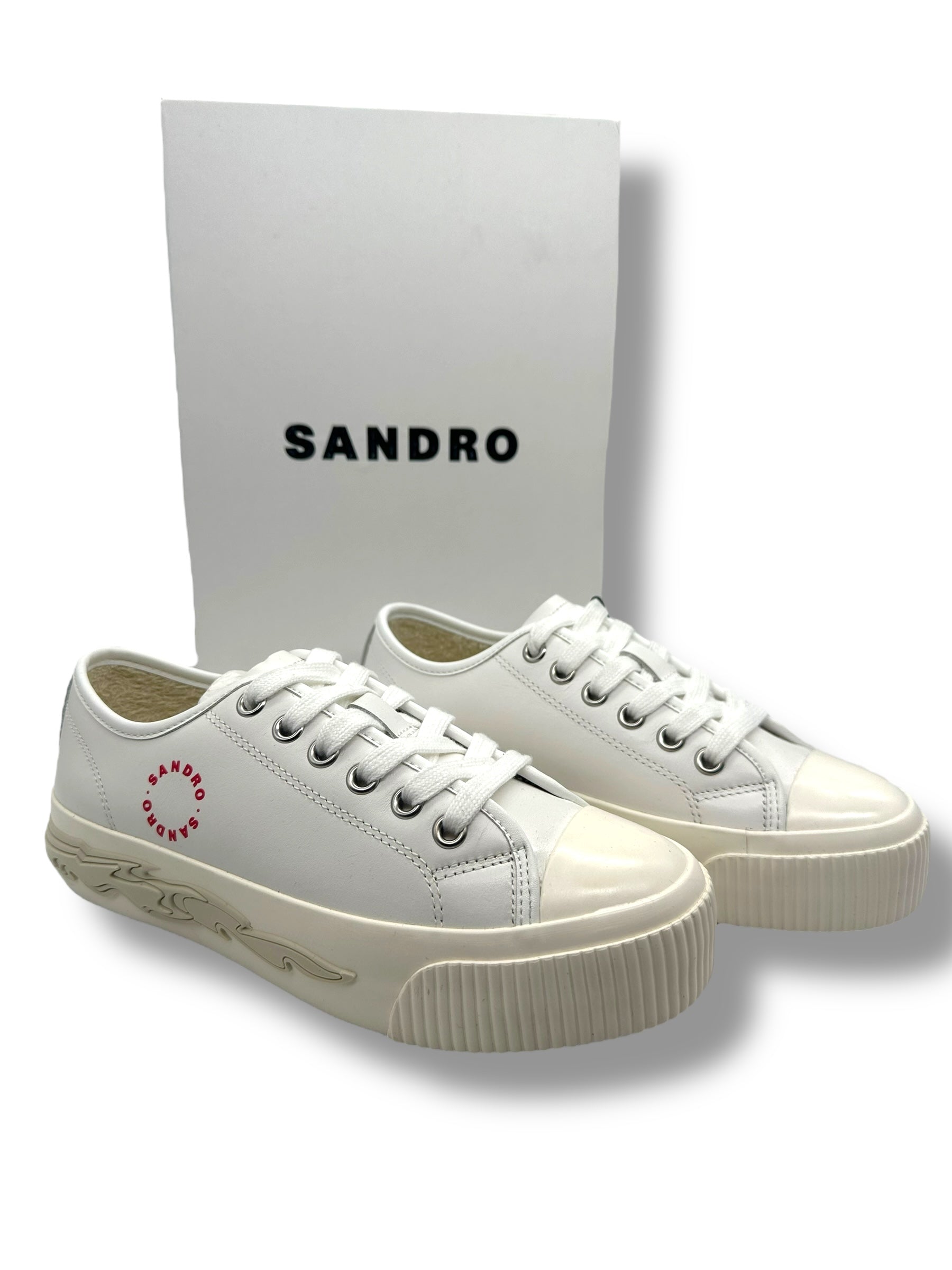 Sandro - Basket Anouk blanche T36