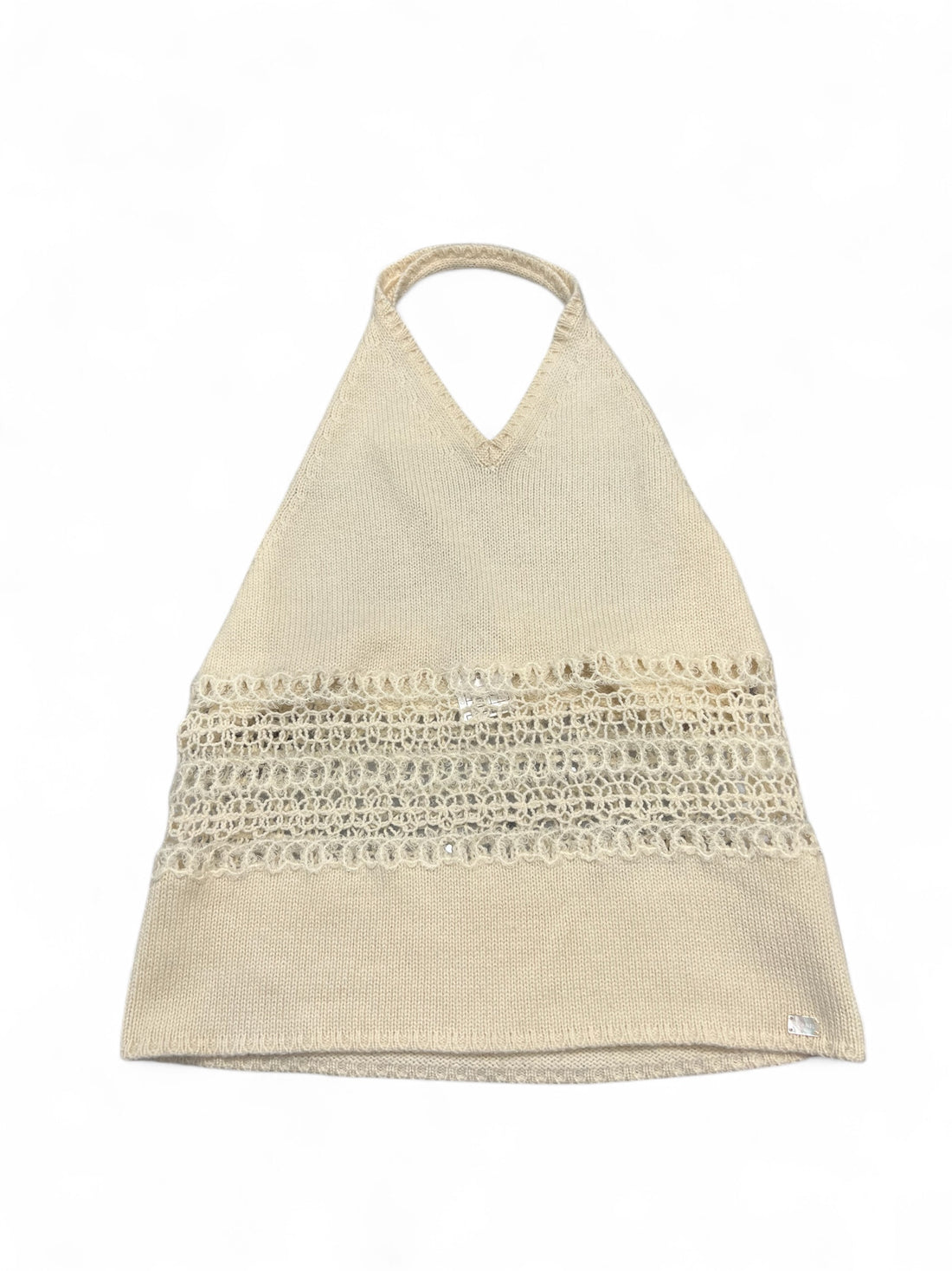 Chanel - Off-the-shoulder cashmere top