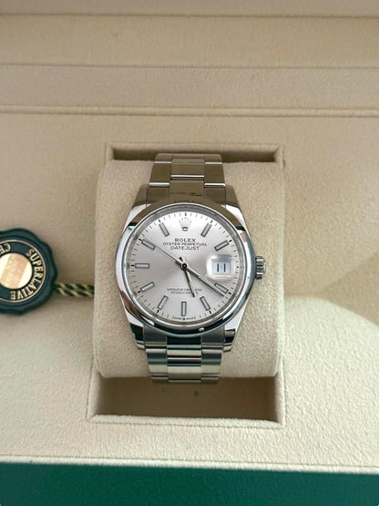 Rolex - Montre Datejust 126200 36mm cadran argentée