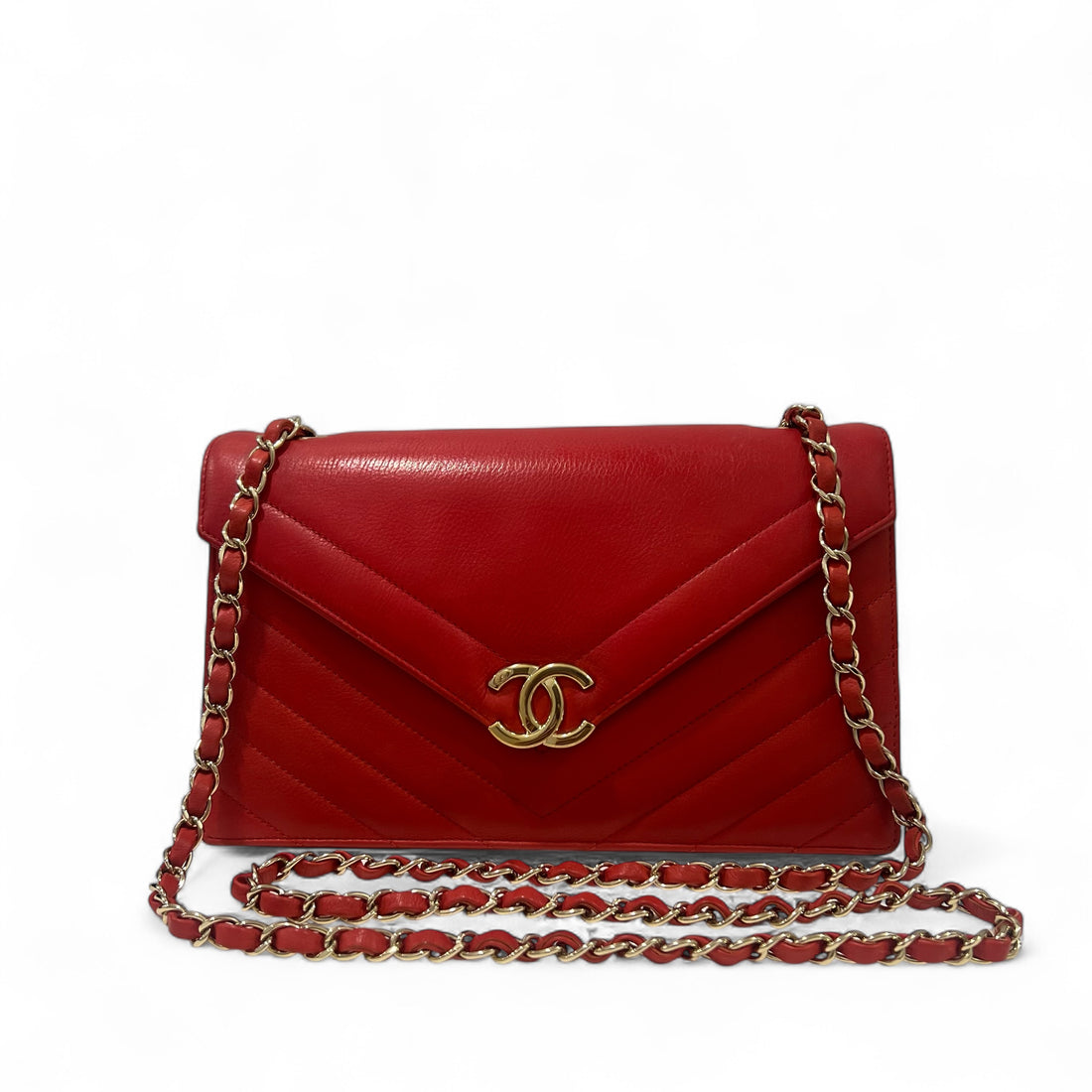Chanel - Sac Enveloppe Chevron