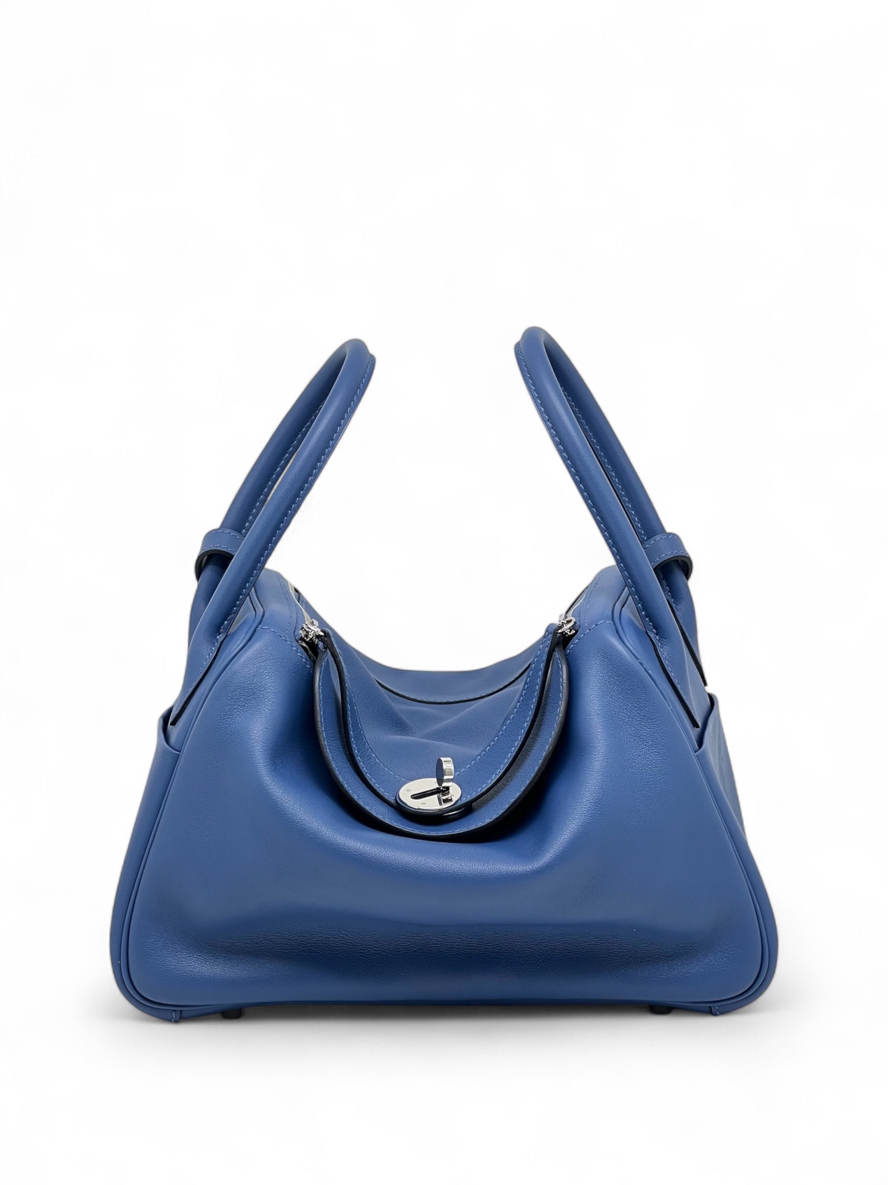 Hermès - Tasche Lindy 26 Saphirblau