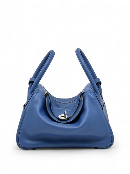 Hermès - Sac Lindy 26 bleu saphir