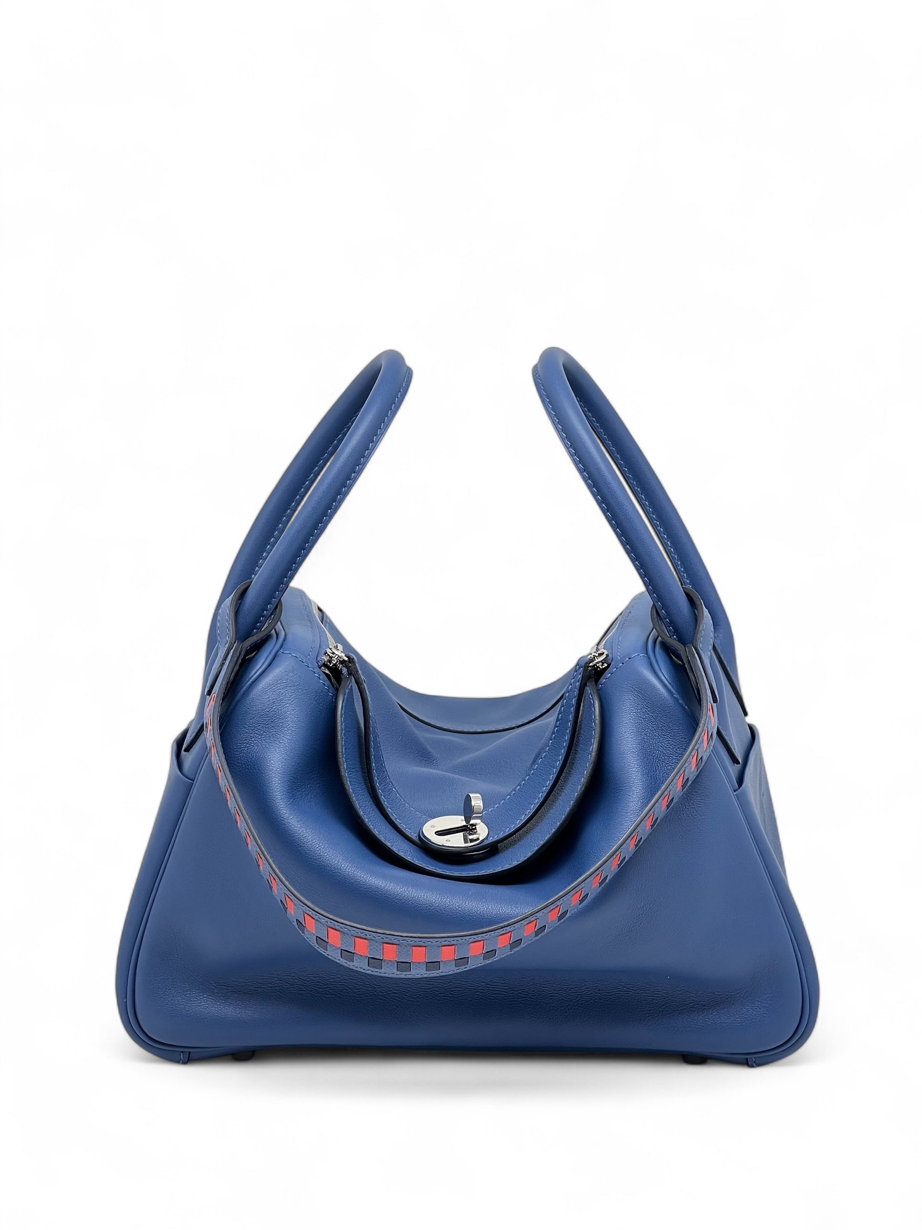 Hermès - Tasche Lindy 26 Saphirblau