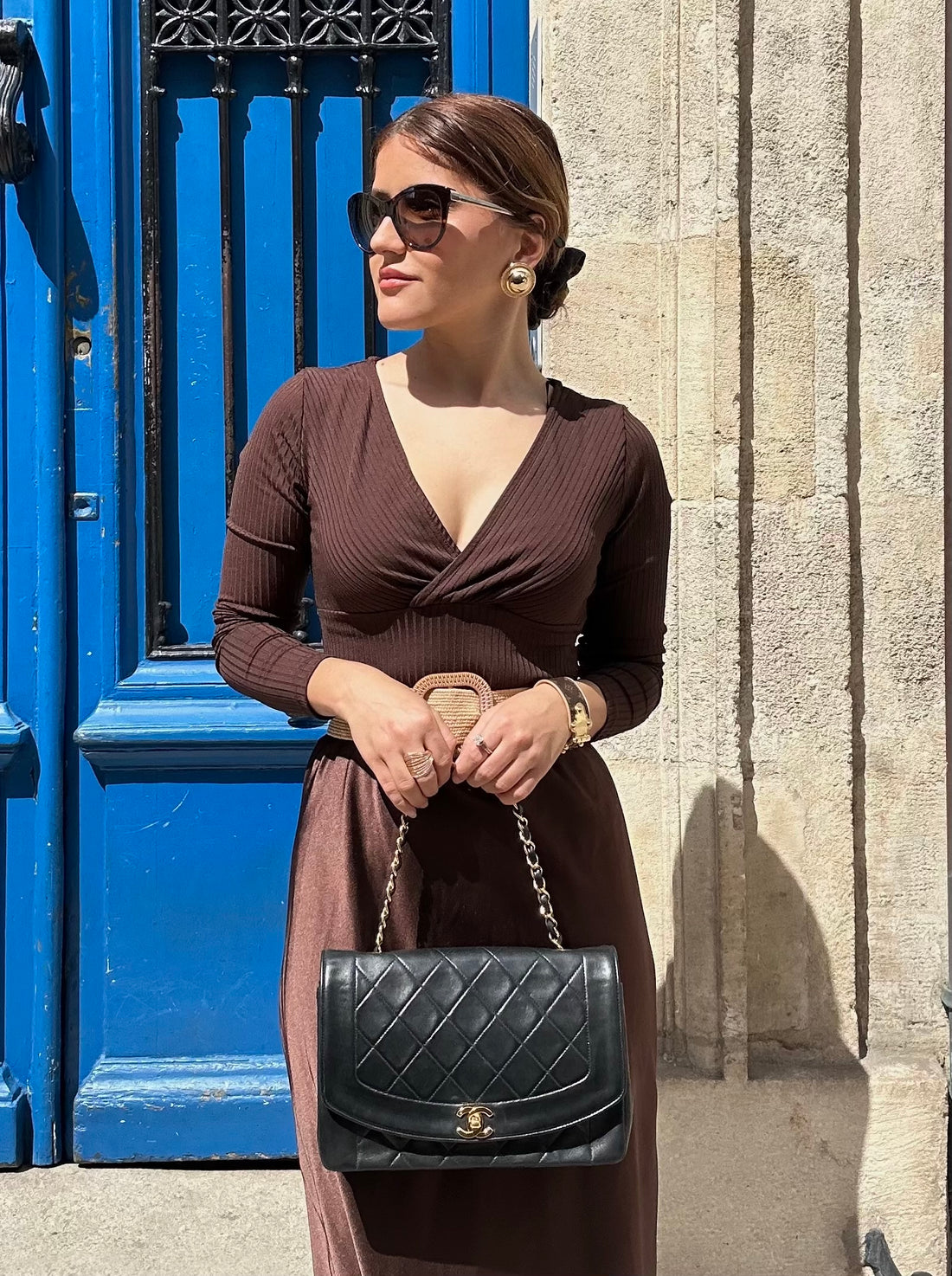 Chanel - Sac Diana noir