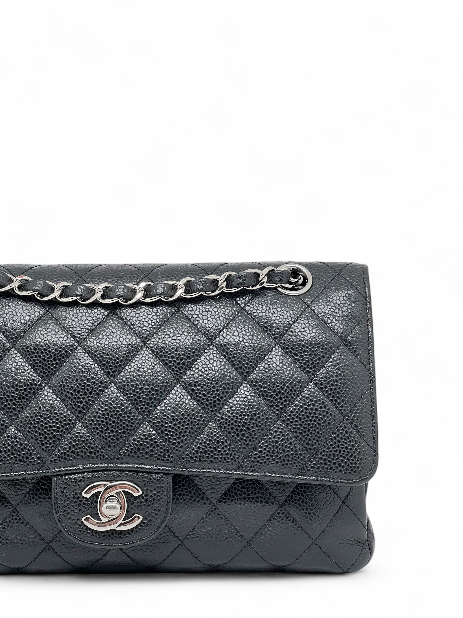 Borsa Timeless 25 pelle caviar 11.12 doppia patta