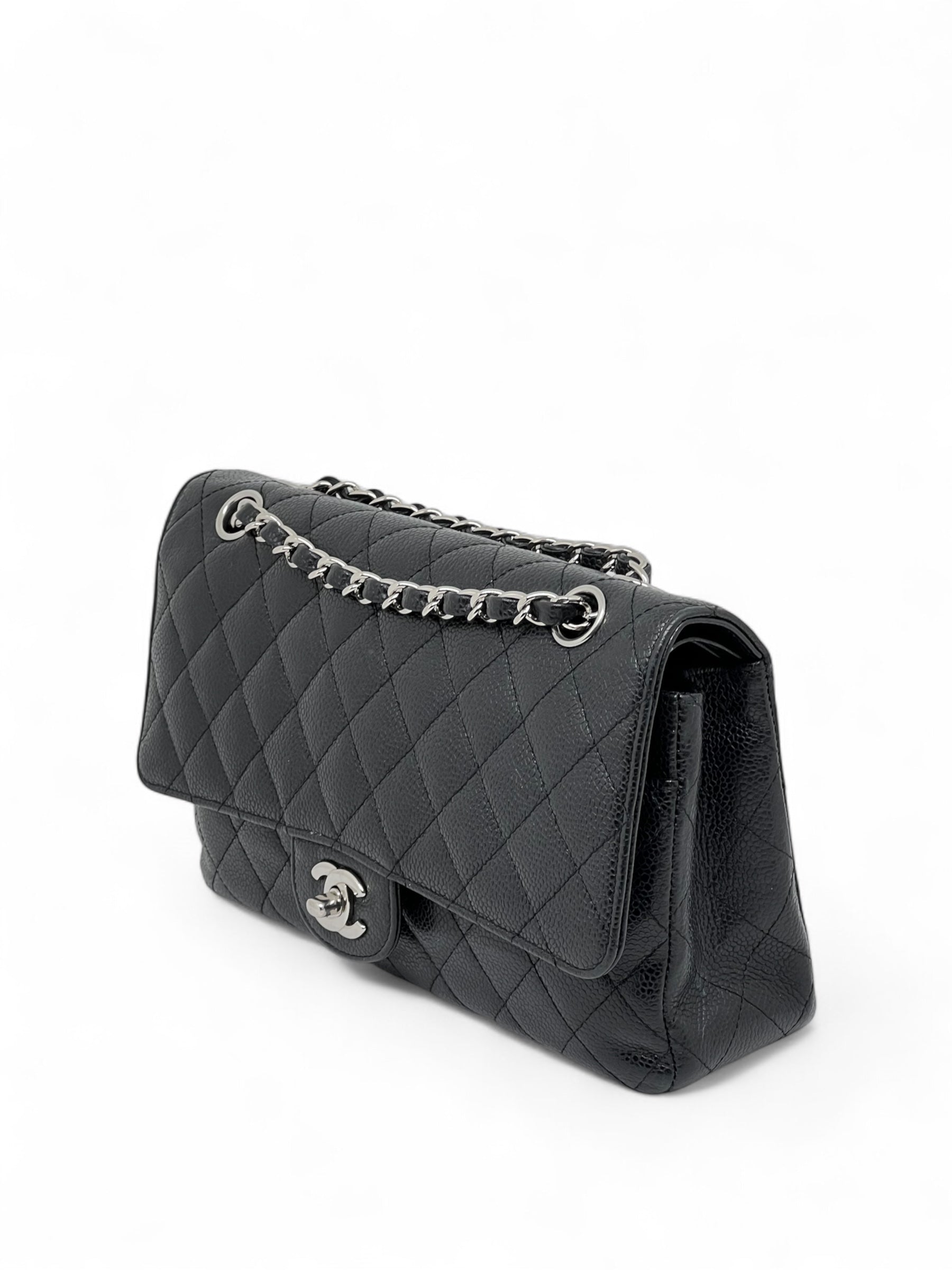 Borsa Timeless 25 pelle caviar 11.12 doppia patta