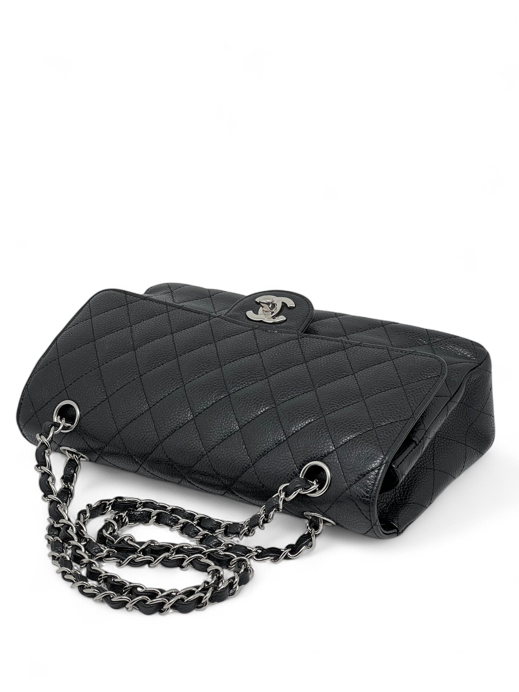 Borsa Timeless 25 pelle caviar 11.12 doppia patta
