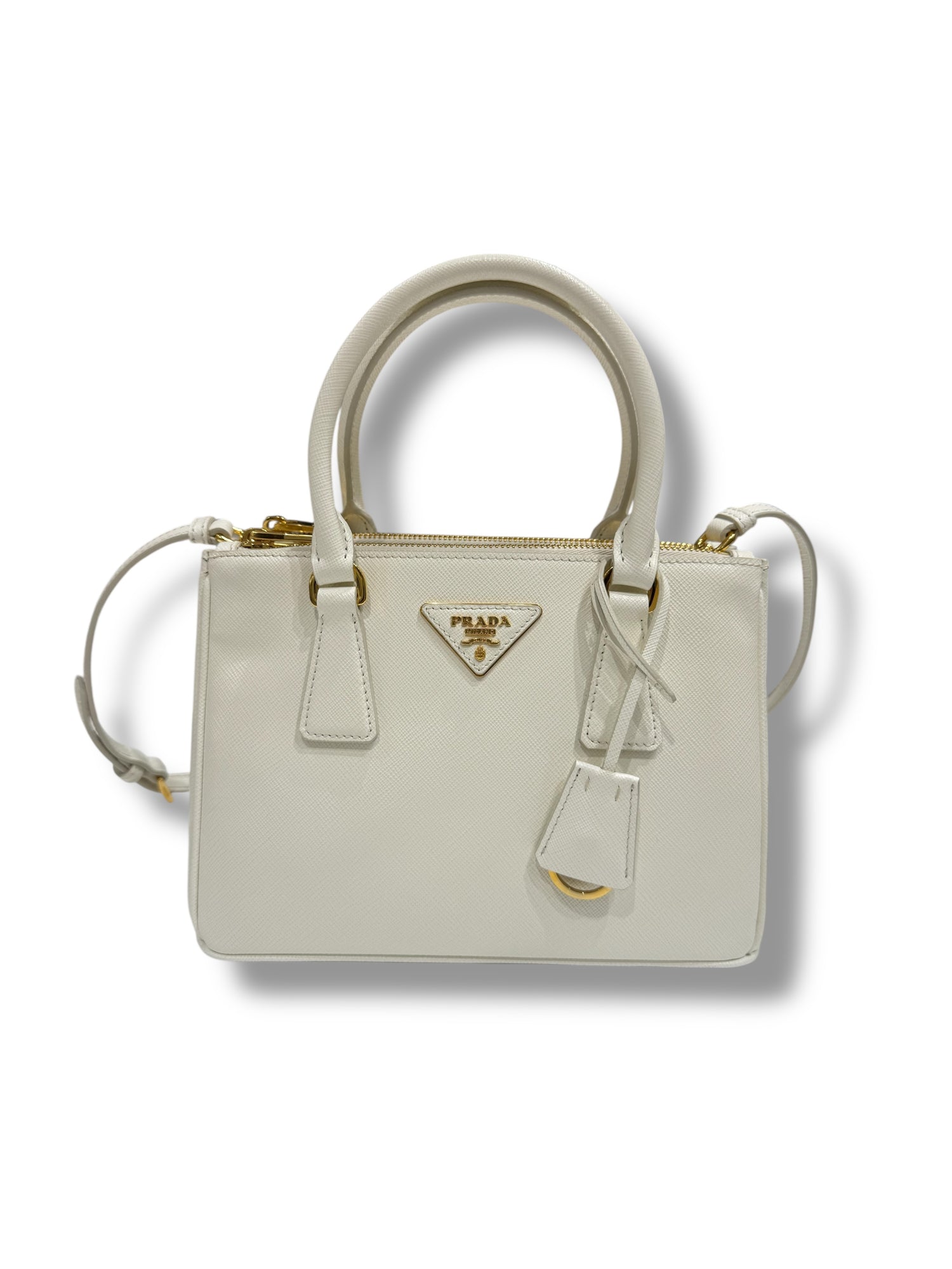 Prada - Sac Galleria small blanc