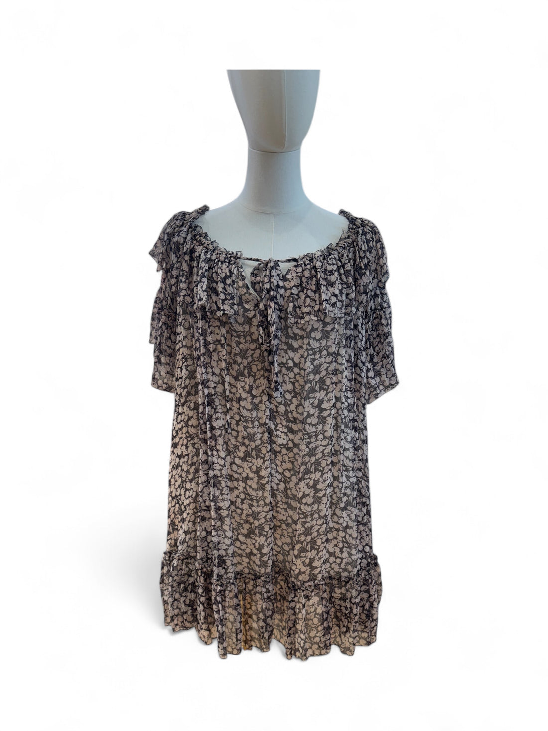 Zimmermann -Robe beige et marine T36