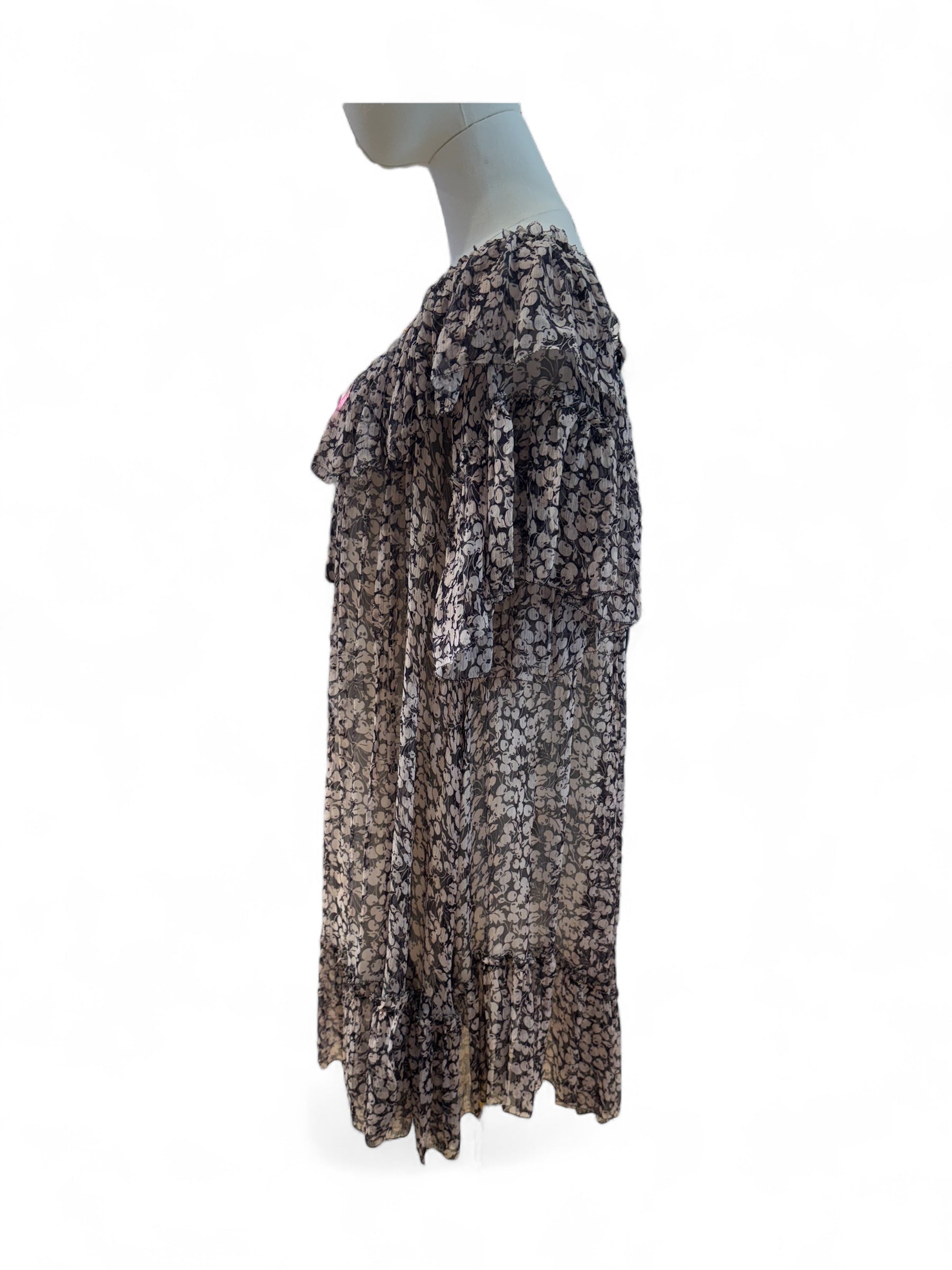Zimmermann -Robe beige et marine T36