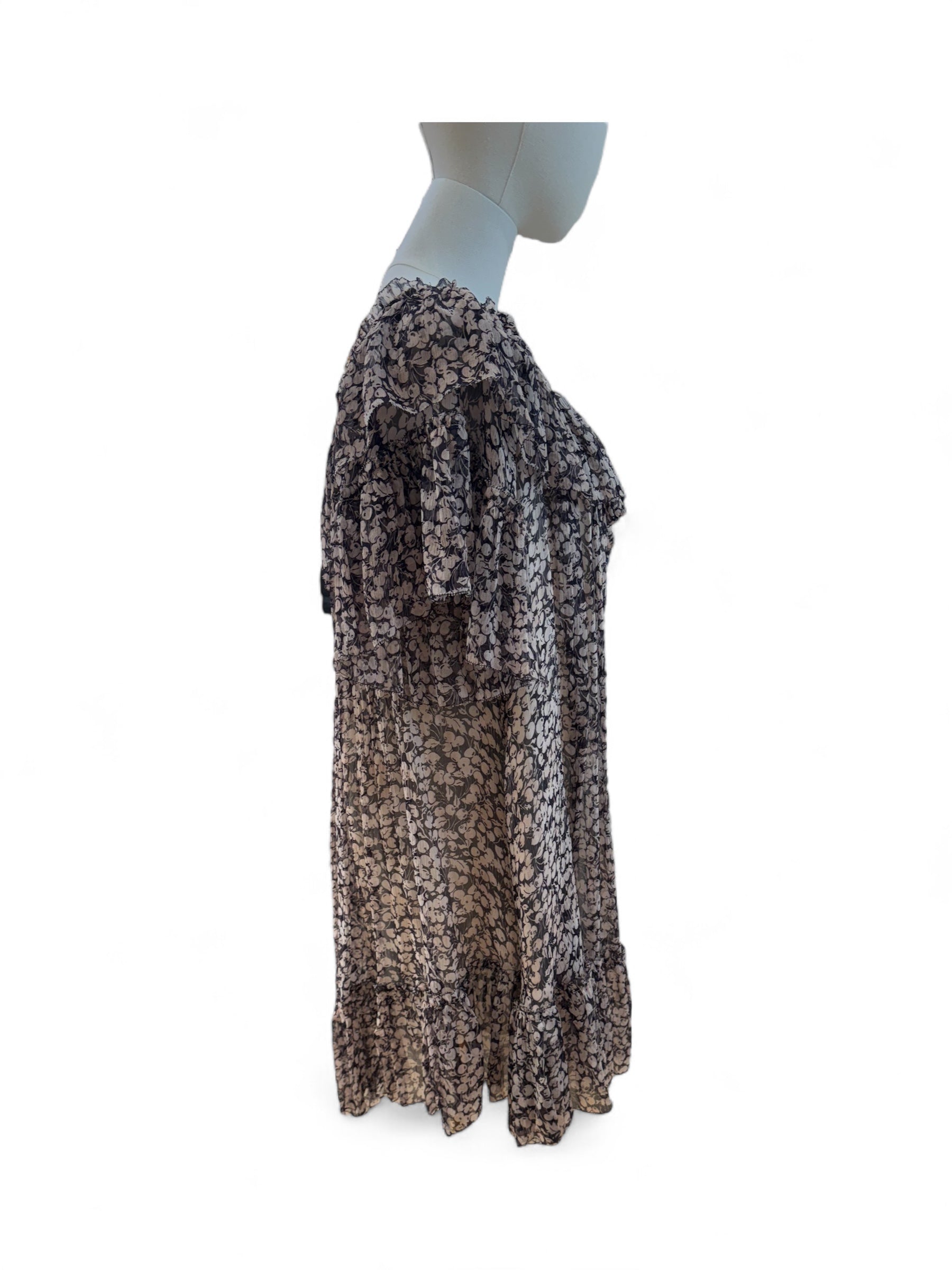 Zimmermann -Robe beige et marine T36