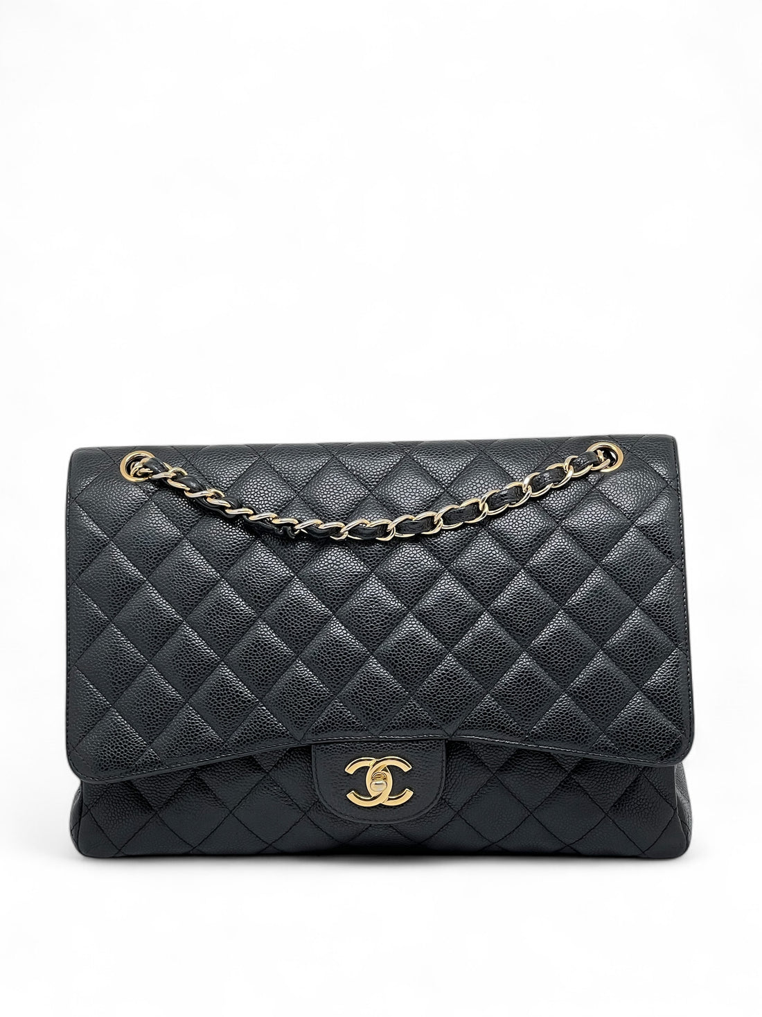 Chanel - Maxi Jumbo caviar bag