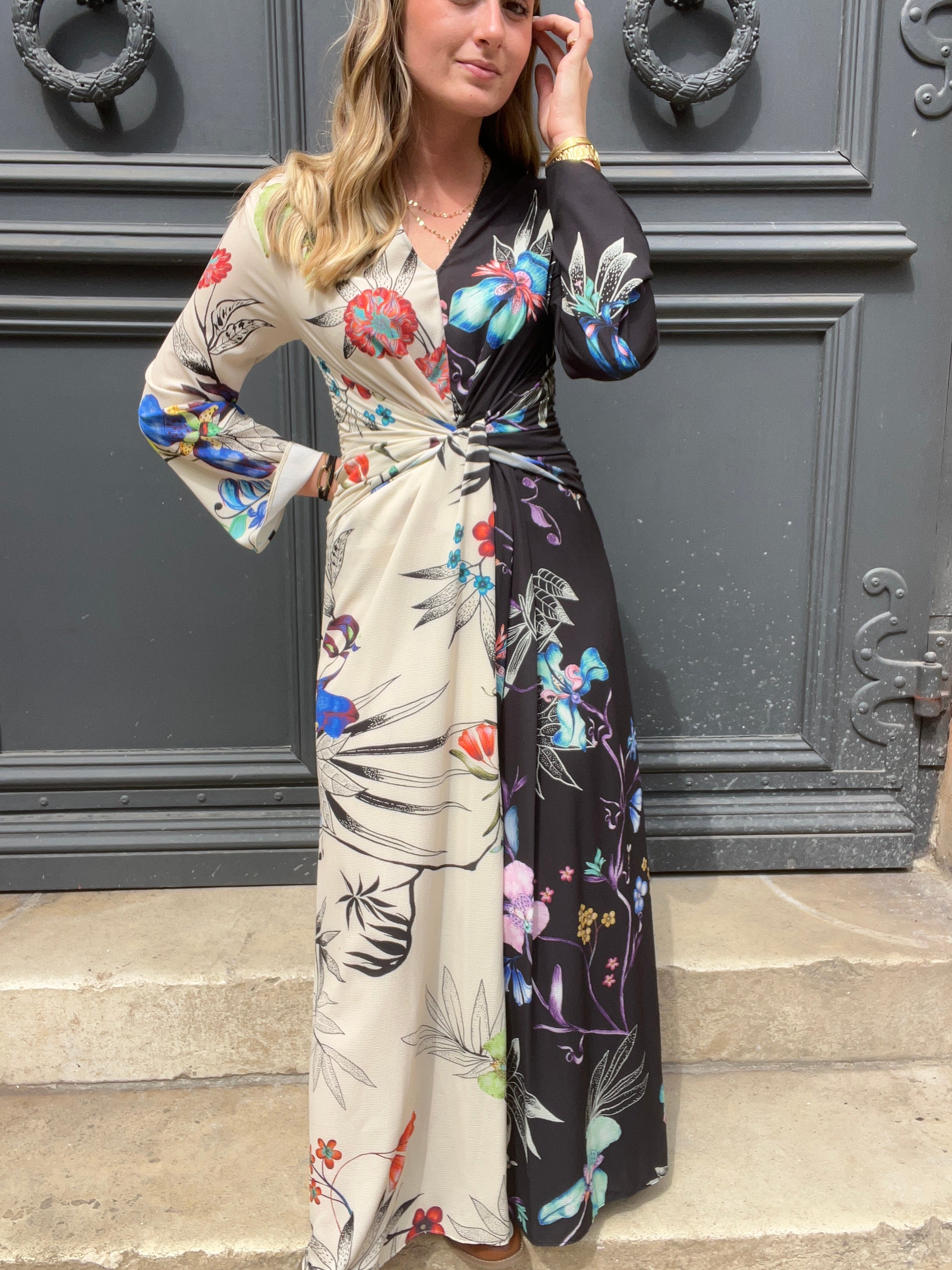Etro - Robe bicolore T36
