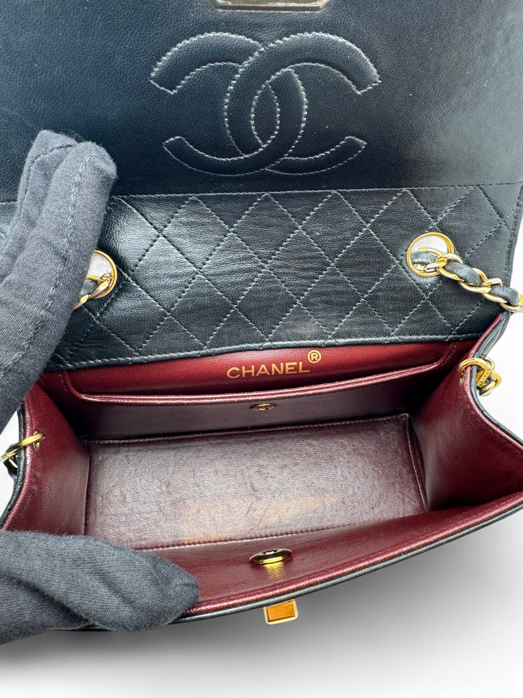 Chanel - Sac Trapezio en cuir