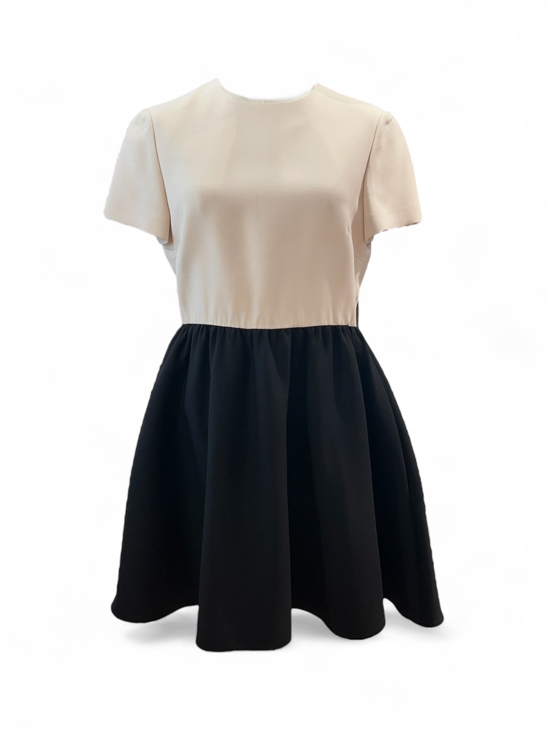 Valentino - Robe ecru et noir T44
