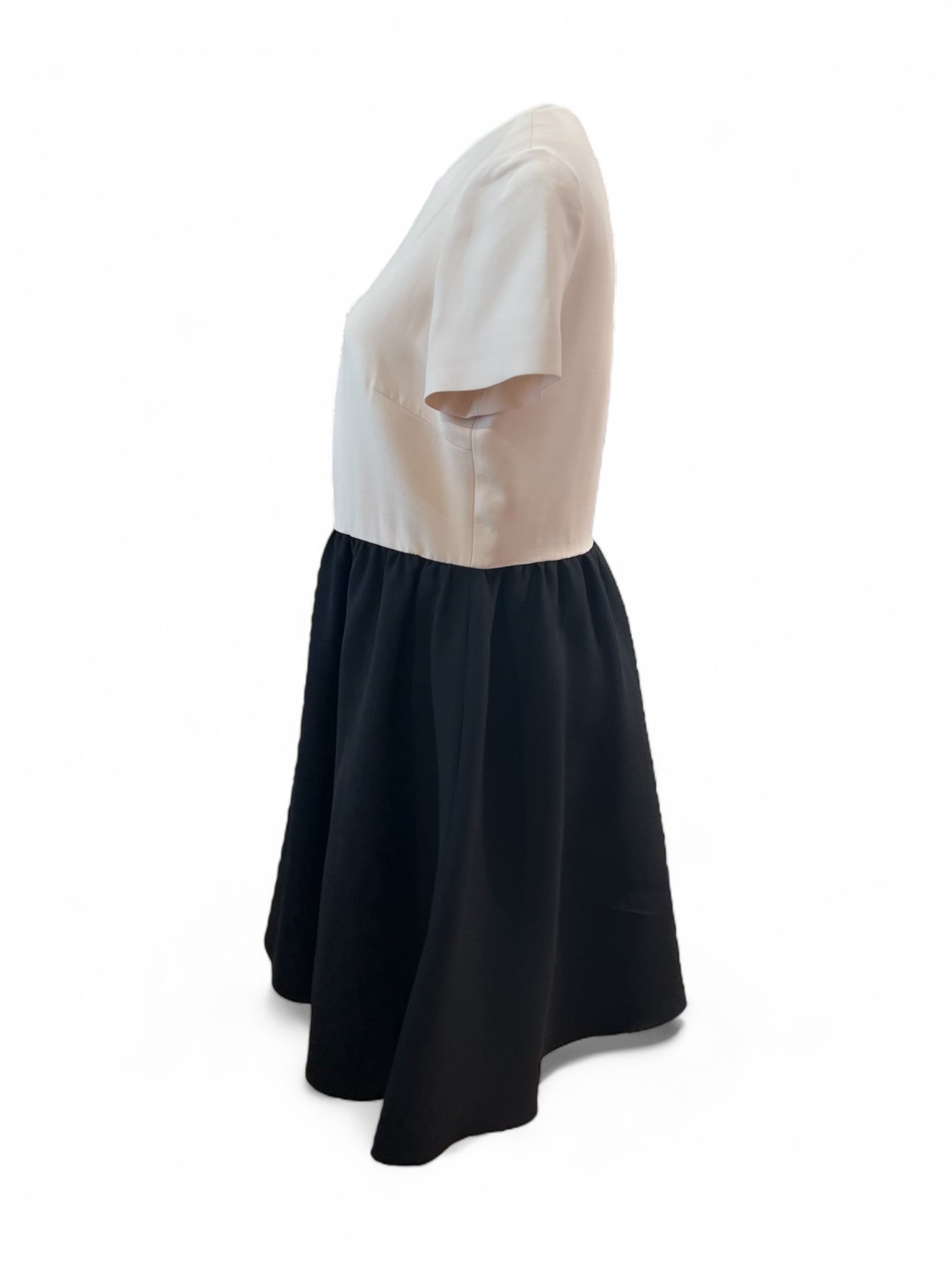 Valentino - Robe ecru et noir T44