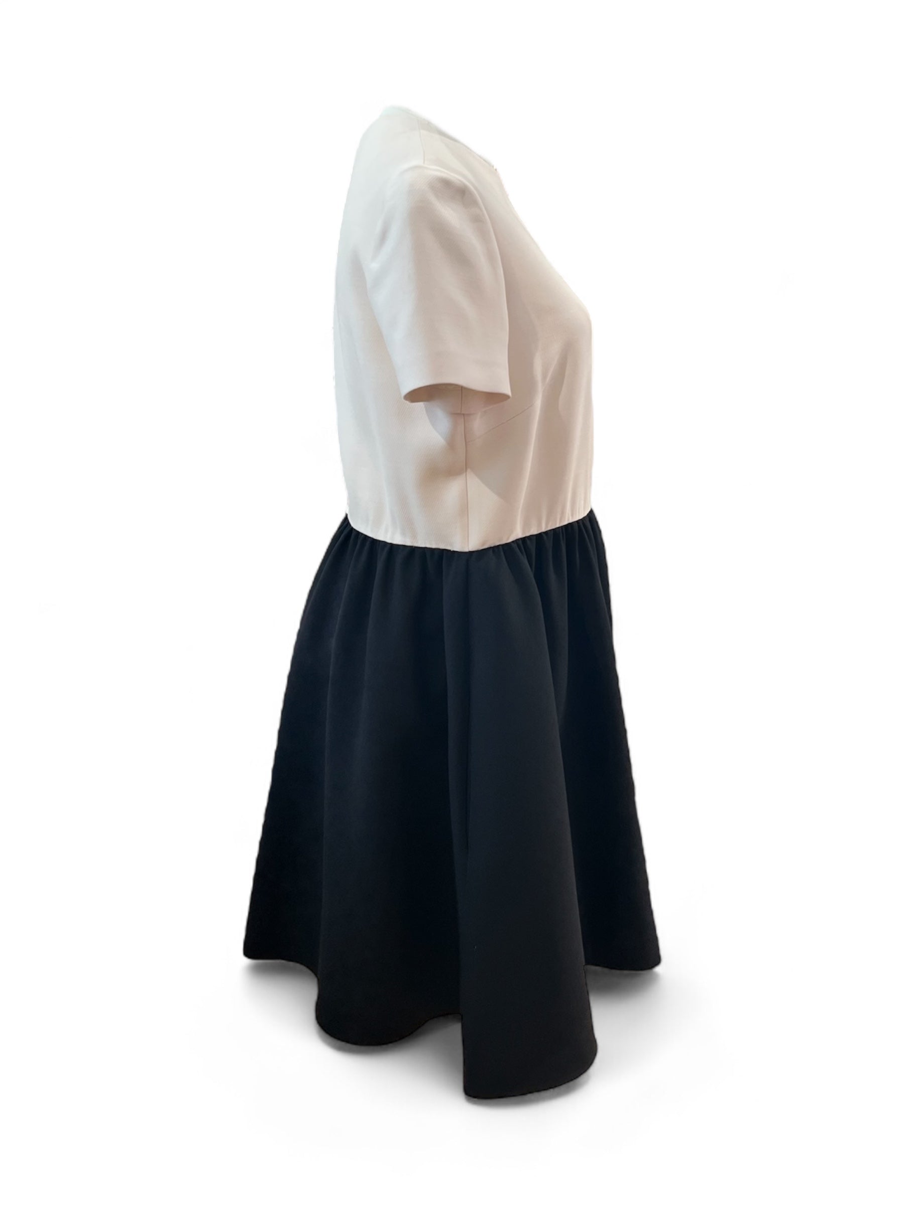 Valentino - Robe ecru et noir T44
