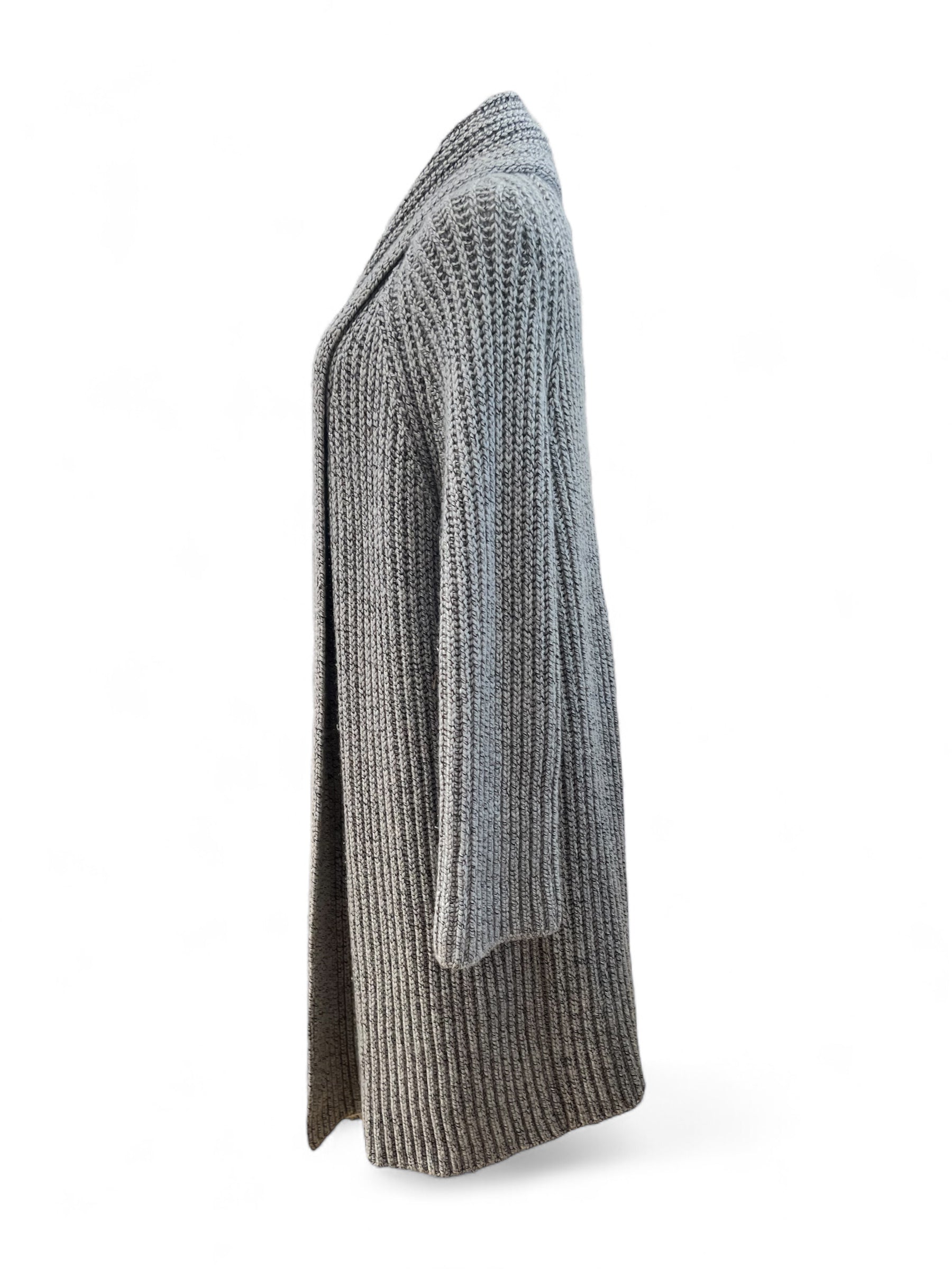 Hermès - Cardigan en laine gris TU