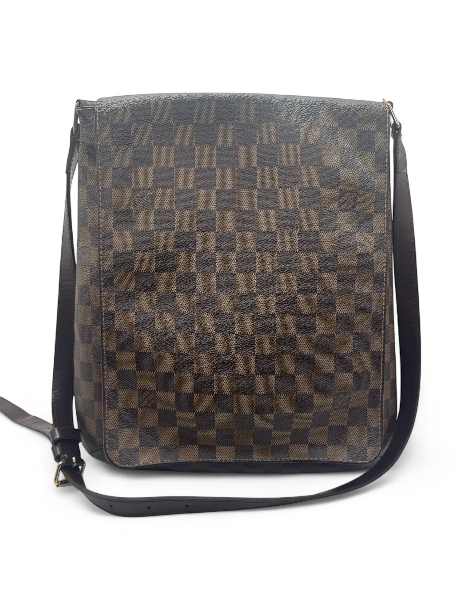 Louis Vuitton - Sac Musette Toile Damier Ebène
