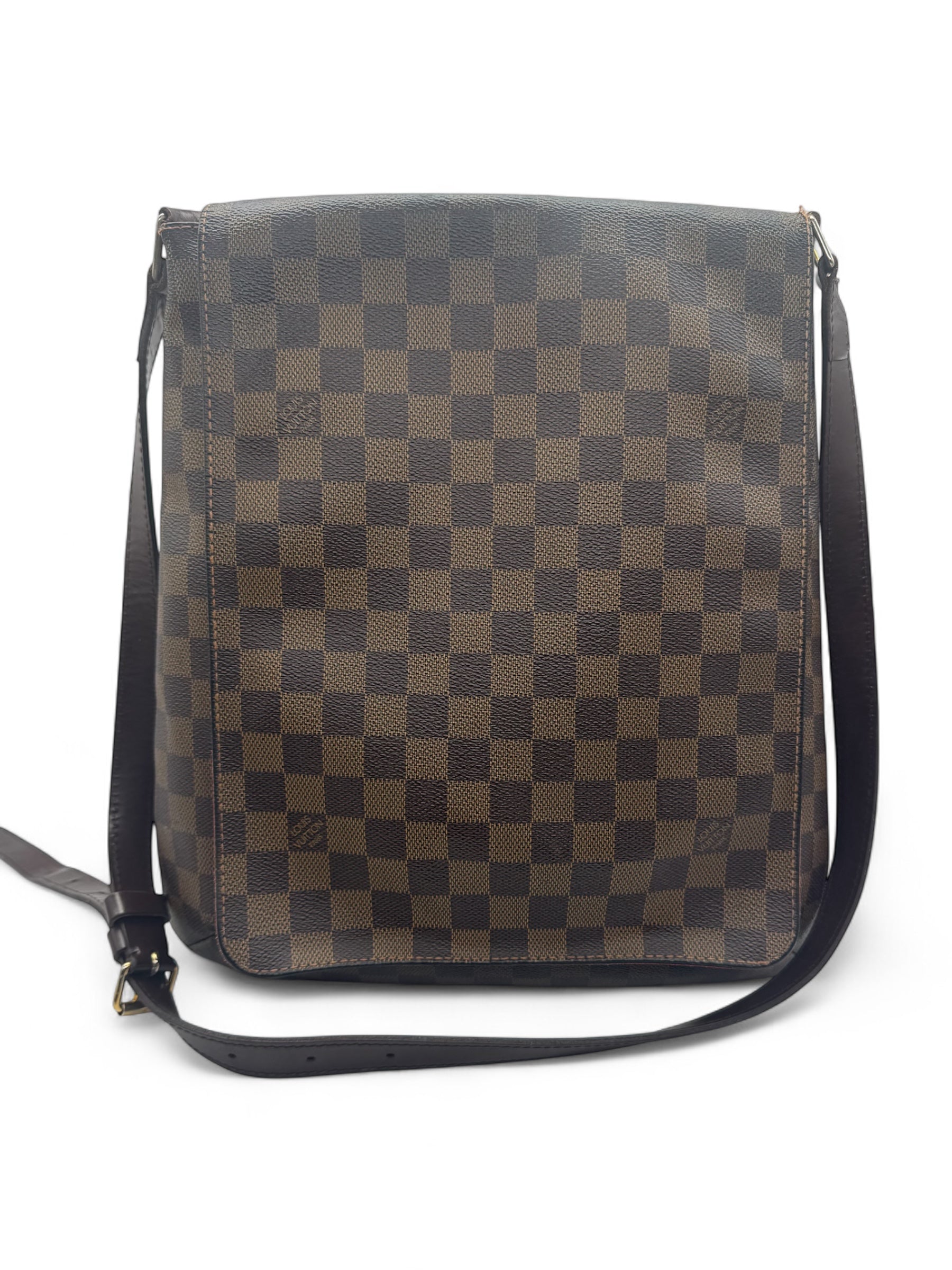 Louis Vuitton - Sac Musette Toile Damier Ebène