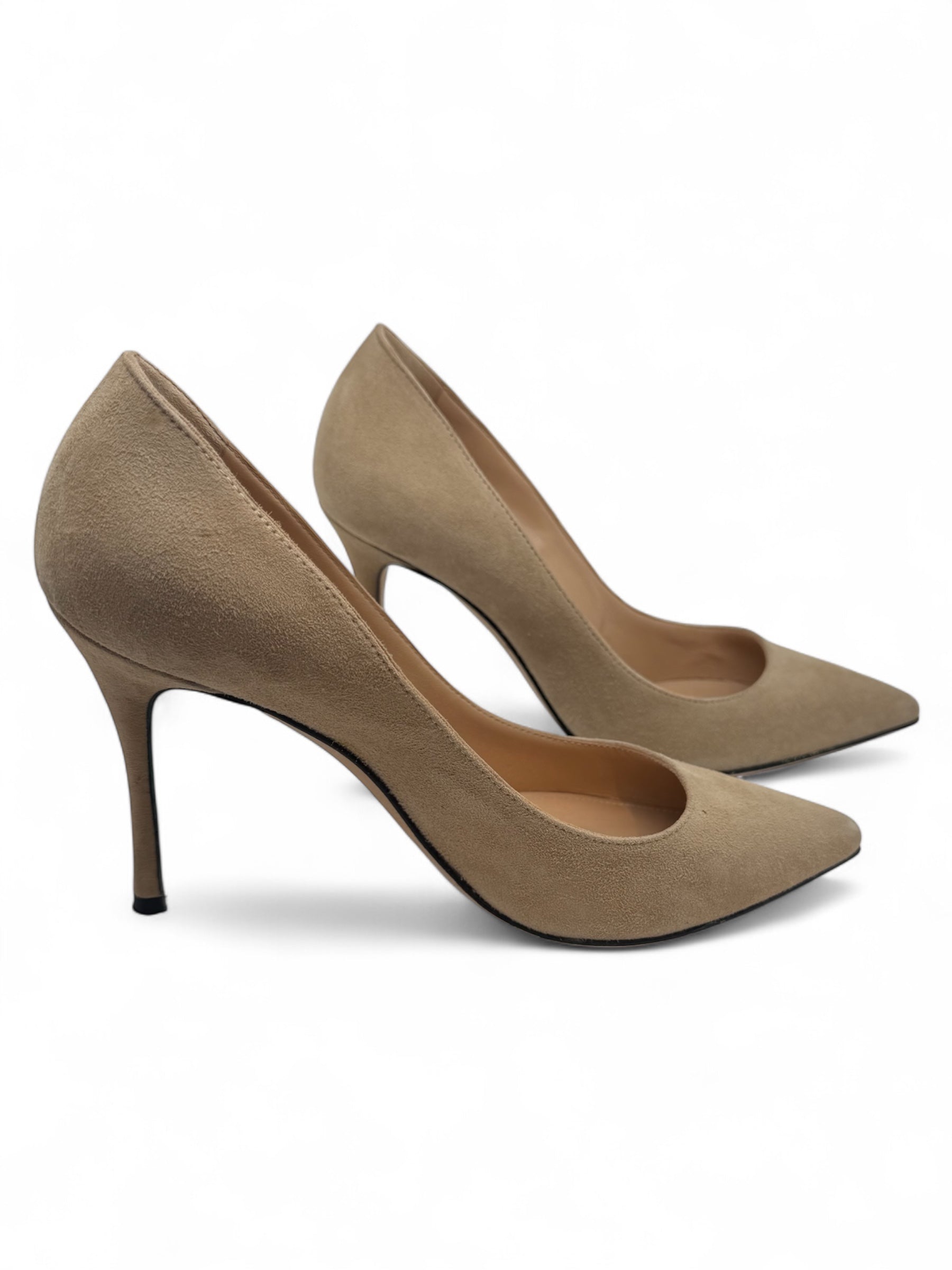 Sergio Rossi - Décolleté beige in camoscio T36