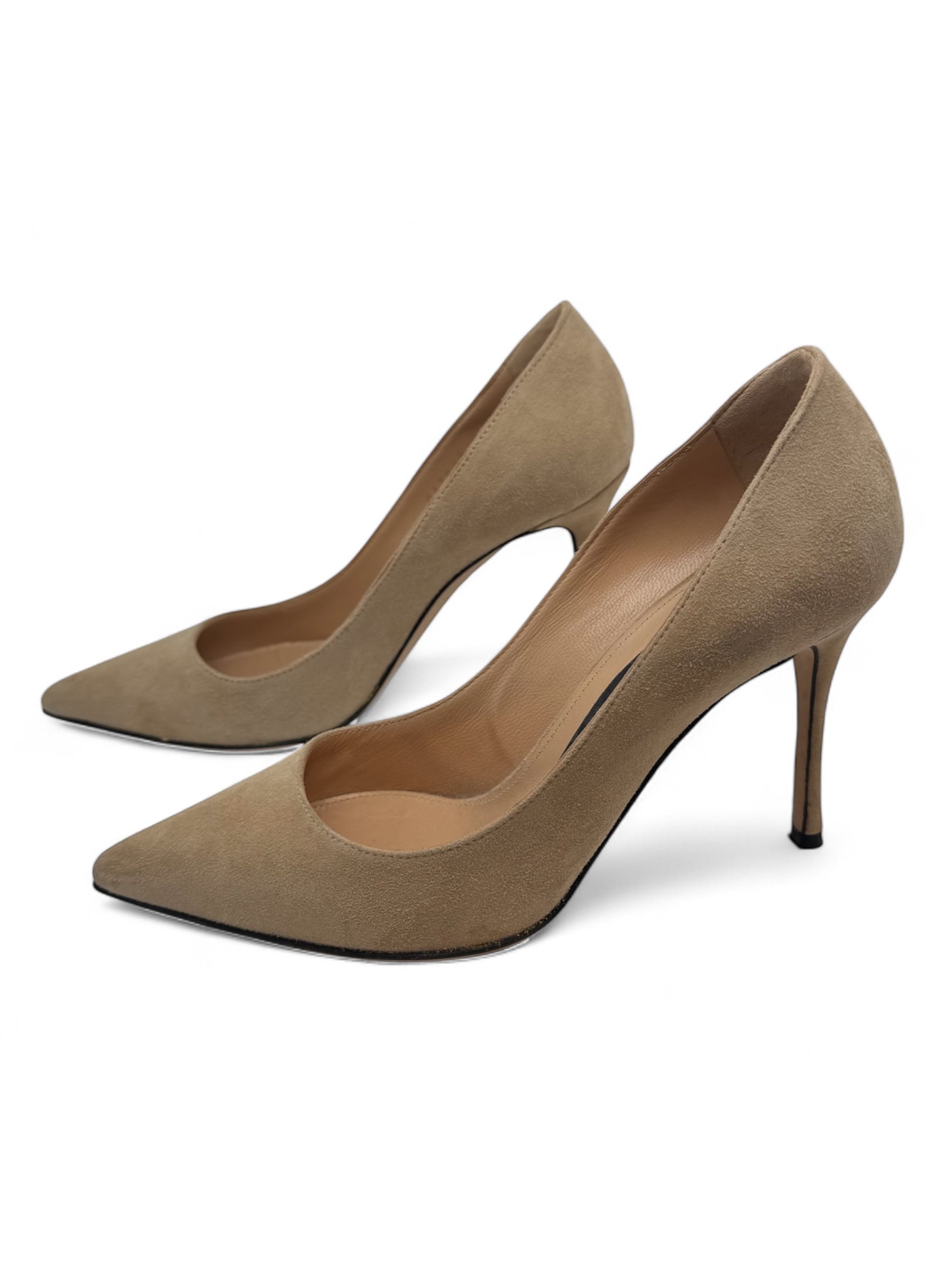 Sergio Rossi - Décolleté beige in camoscio T36