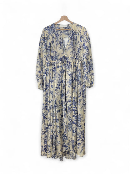 Zimmermann - Abito lungo beige e blu T1