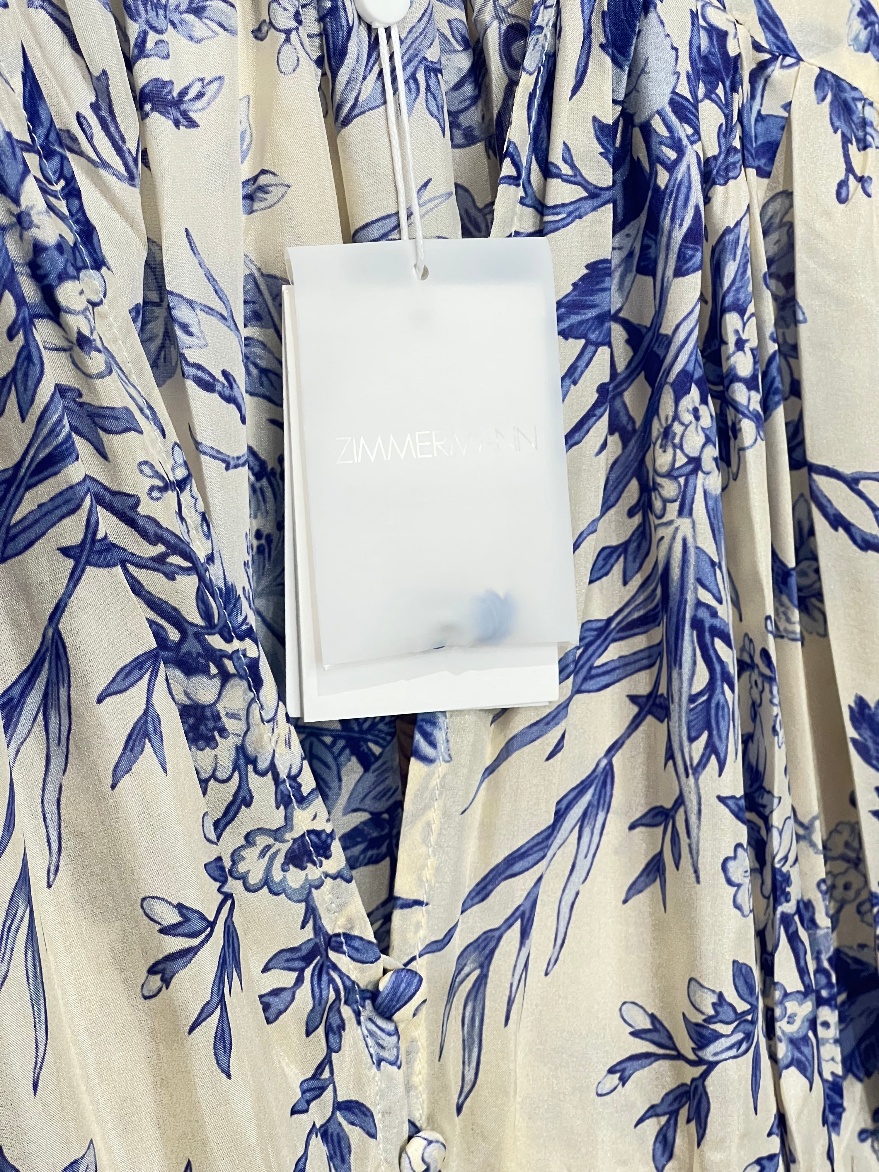 Zimmermann - Robe longue beige et bleu T1