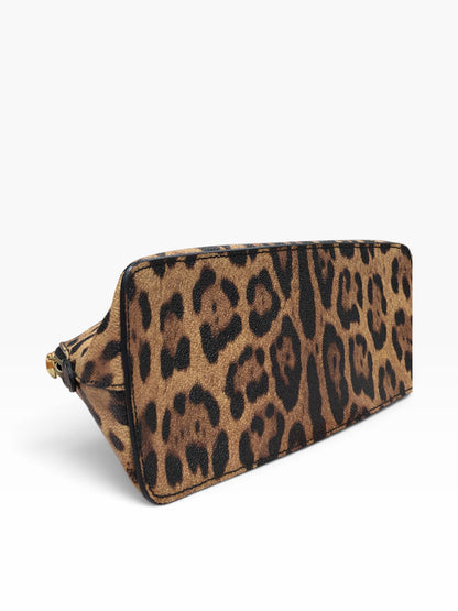 Dolce Gabbana - Pochette maquillage imprimé léopard