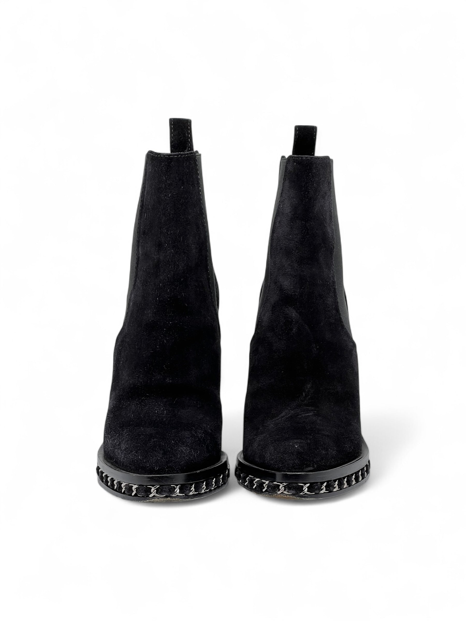 Chanel - Suede Ankle Boots T35