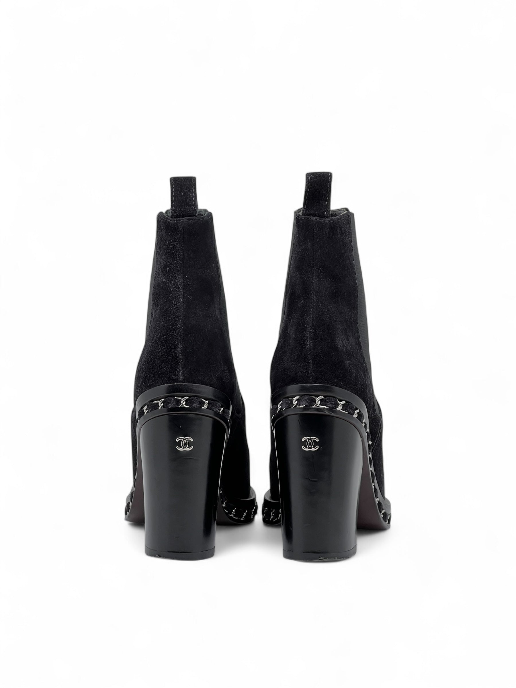 Chanel - Bottines en daim T35