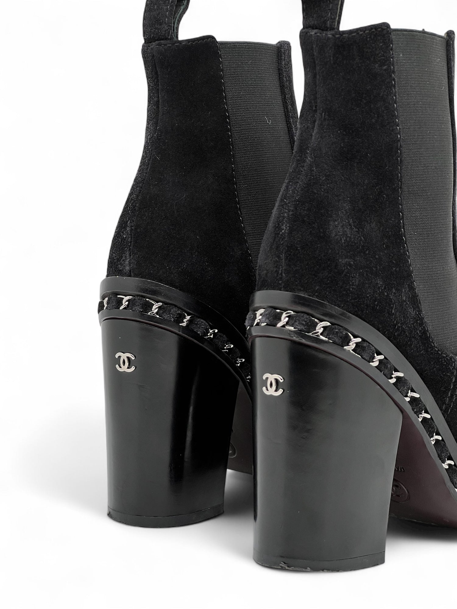 Chanel - Suede Ankle Boots T35