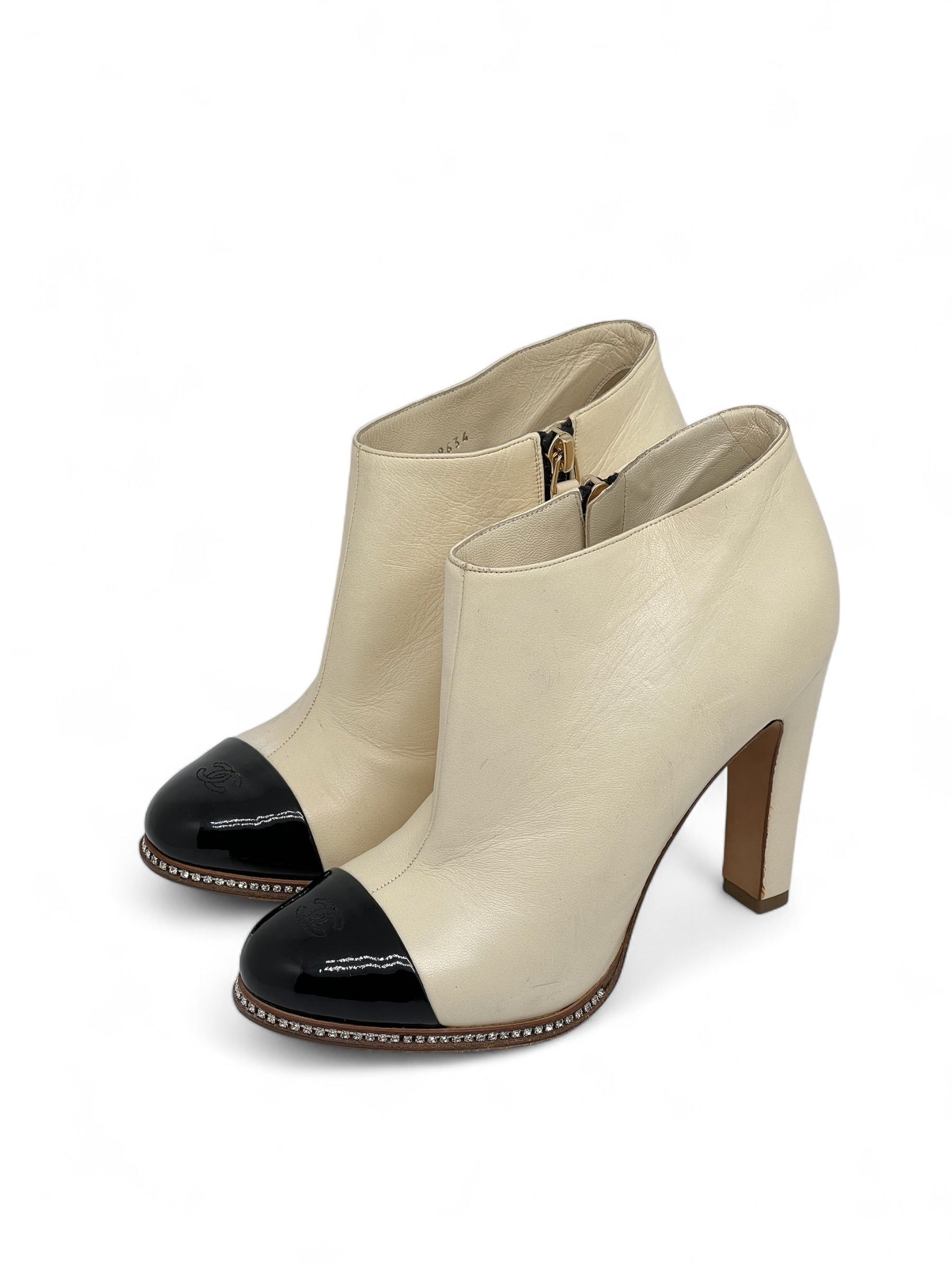 Chanel - Bottines bicolores T35,5C