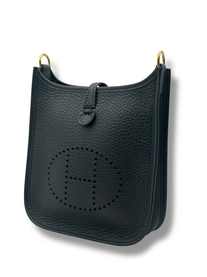 Hermès - Sac Evelyne 16 Amazone Taurillon Clémence Noir