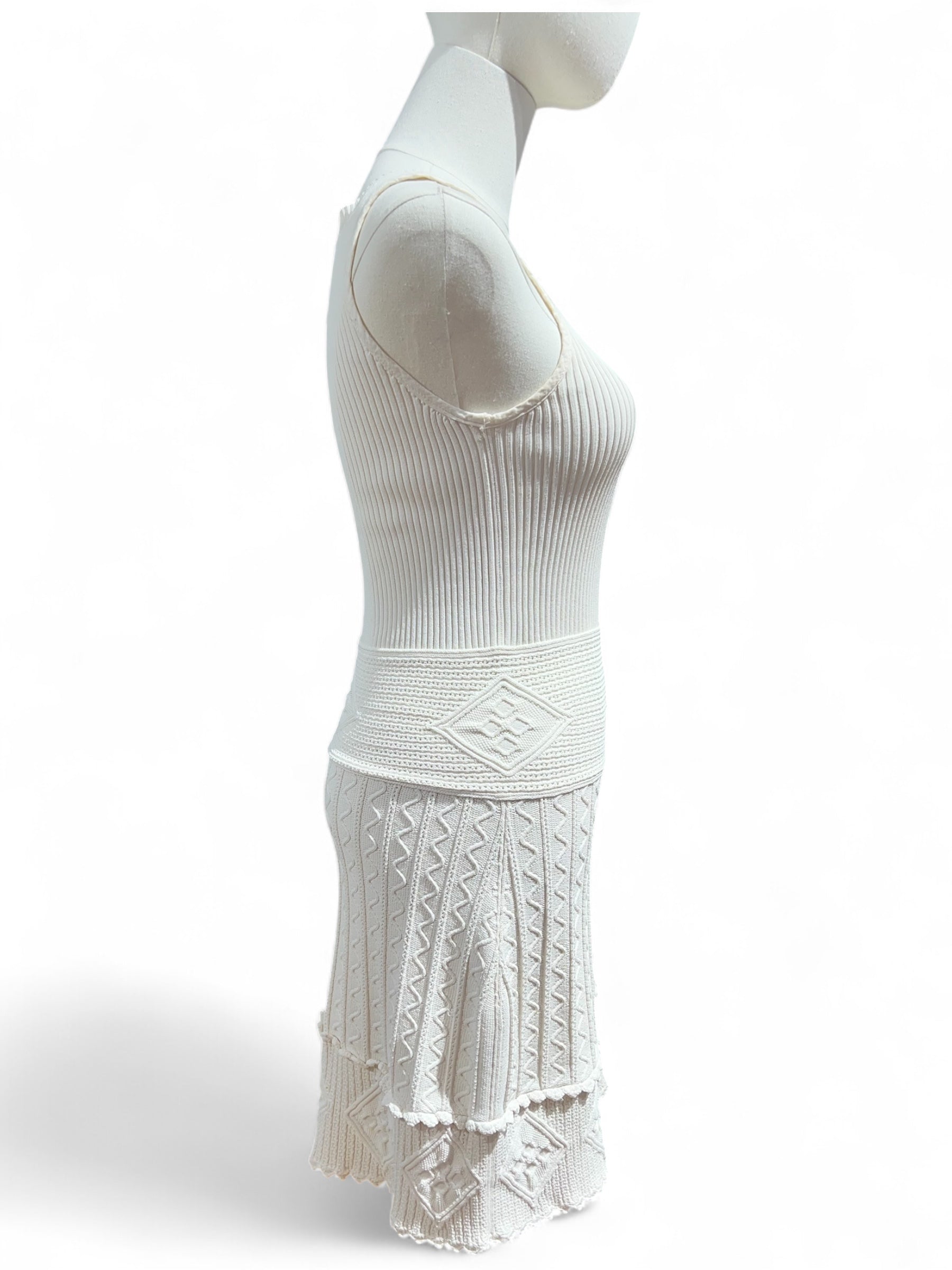 Chanel - Robe blanche T36