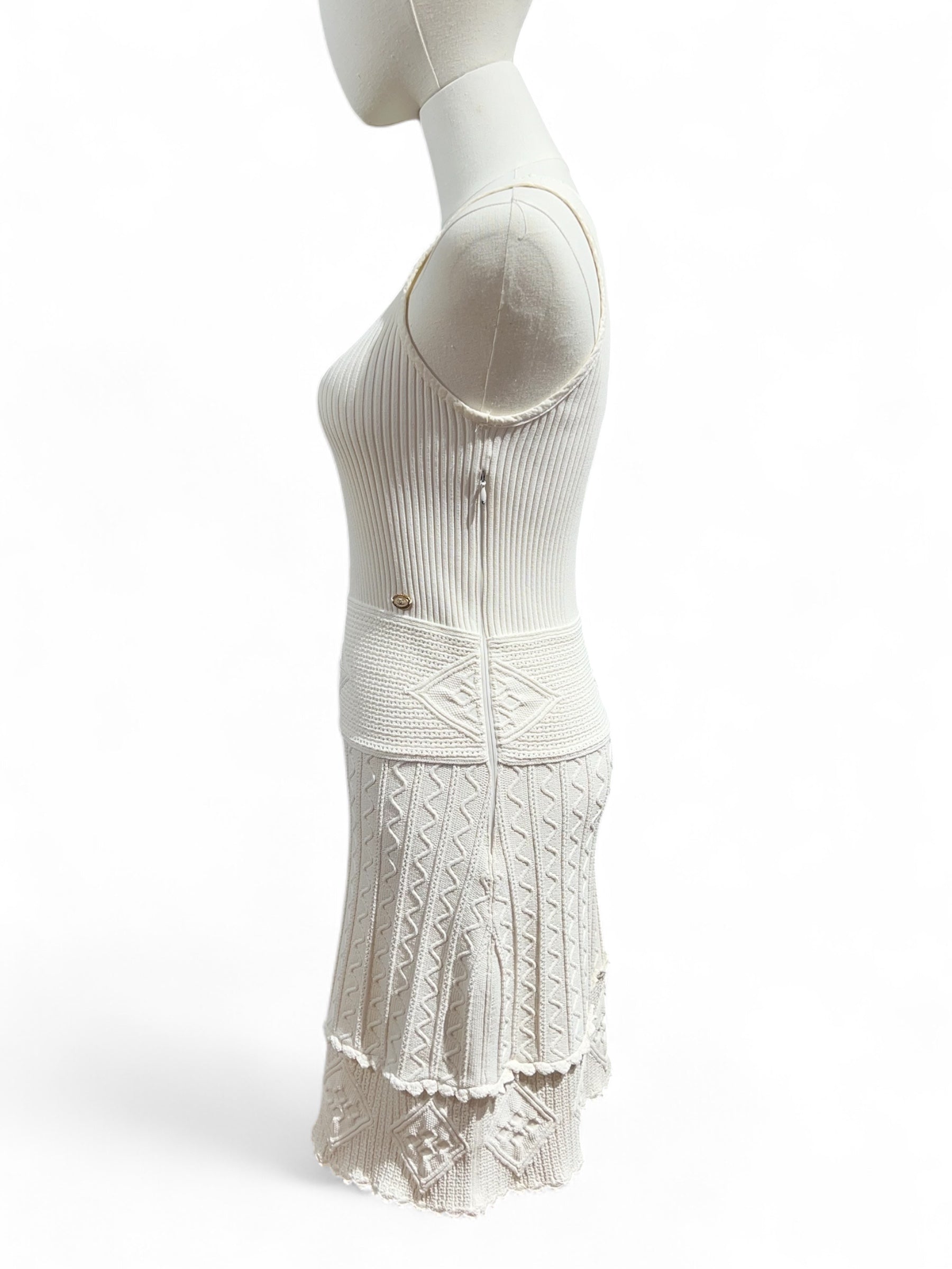 Chanel - Robe blanche T36